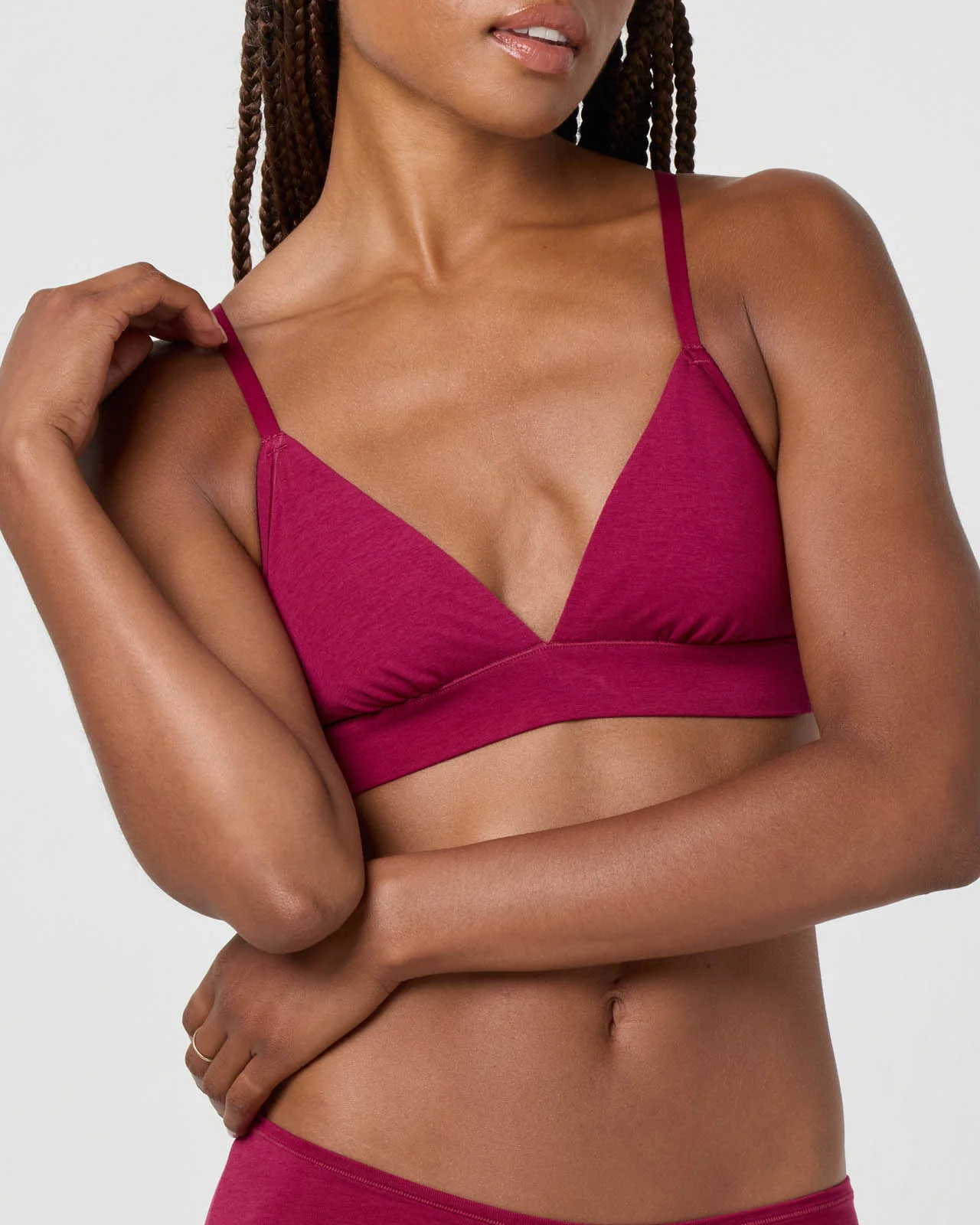 Softie Cotton Triangle Bralette - Image 38