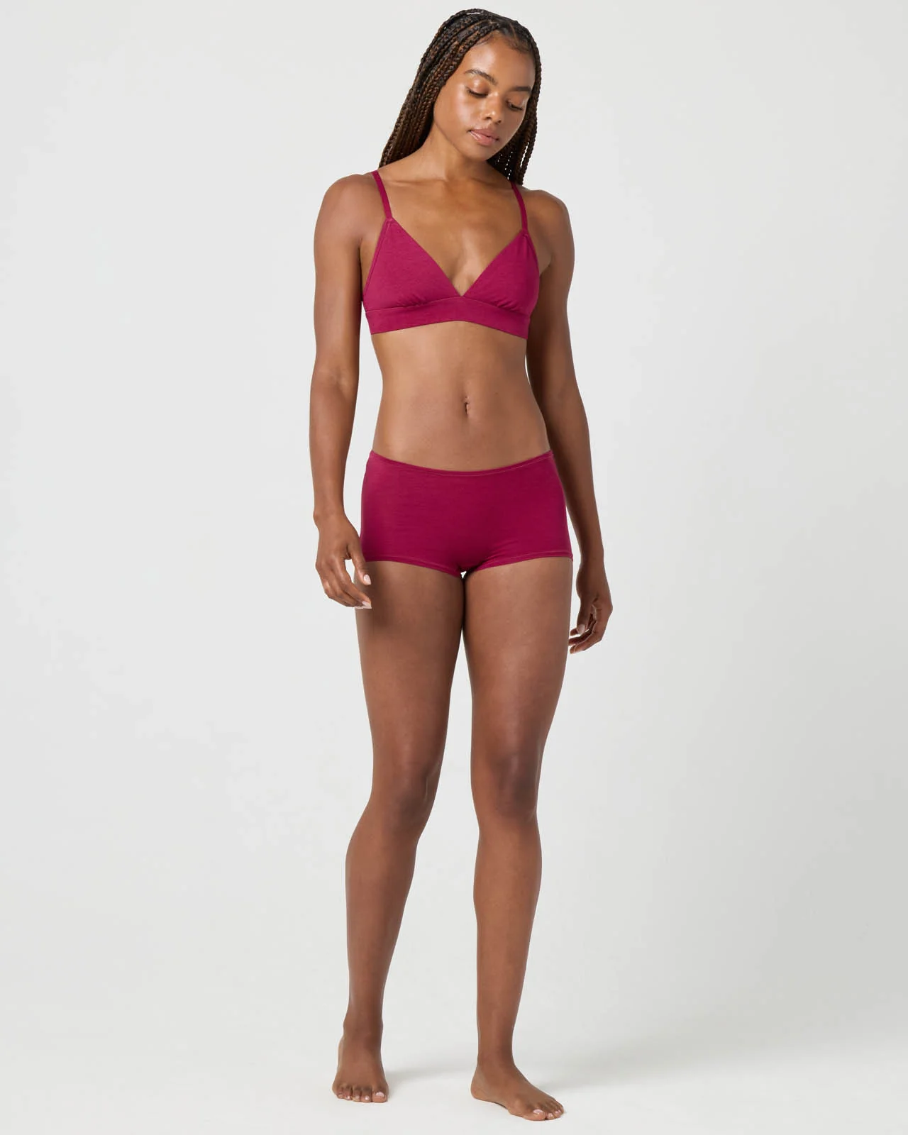 Softie Cotton Triangle Bralette - Image 40