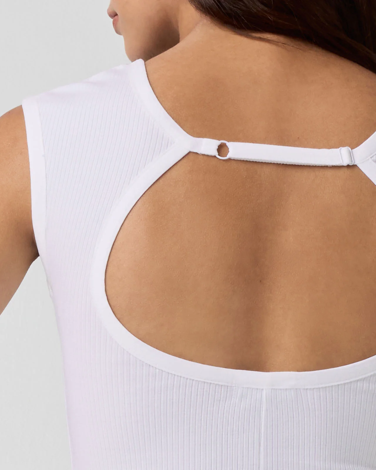 Softie Rib Open Back Cap Sleeve Top - Image 10