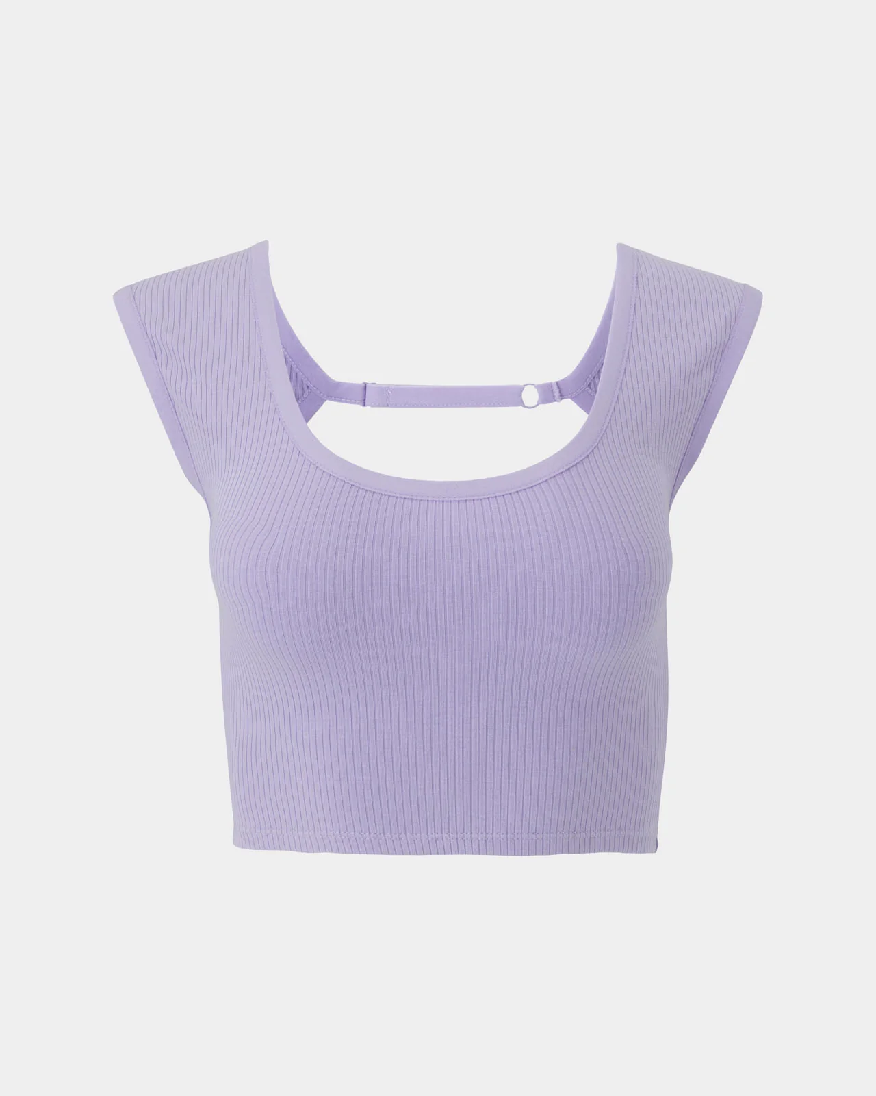 Softie Rib Open Back Cap Sleeve Top - Image 13