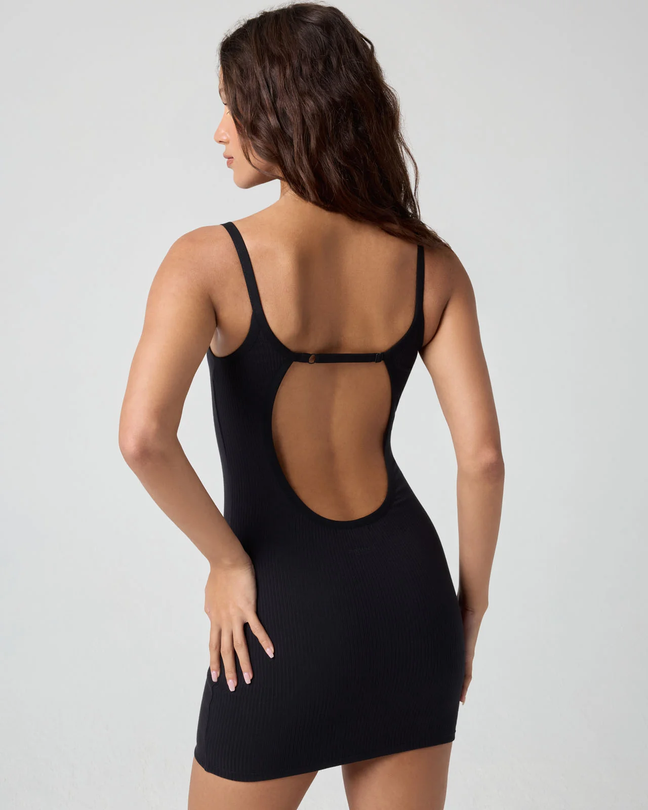 Softie Rib Open Back Mini Dress - Image 5