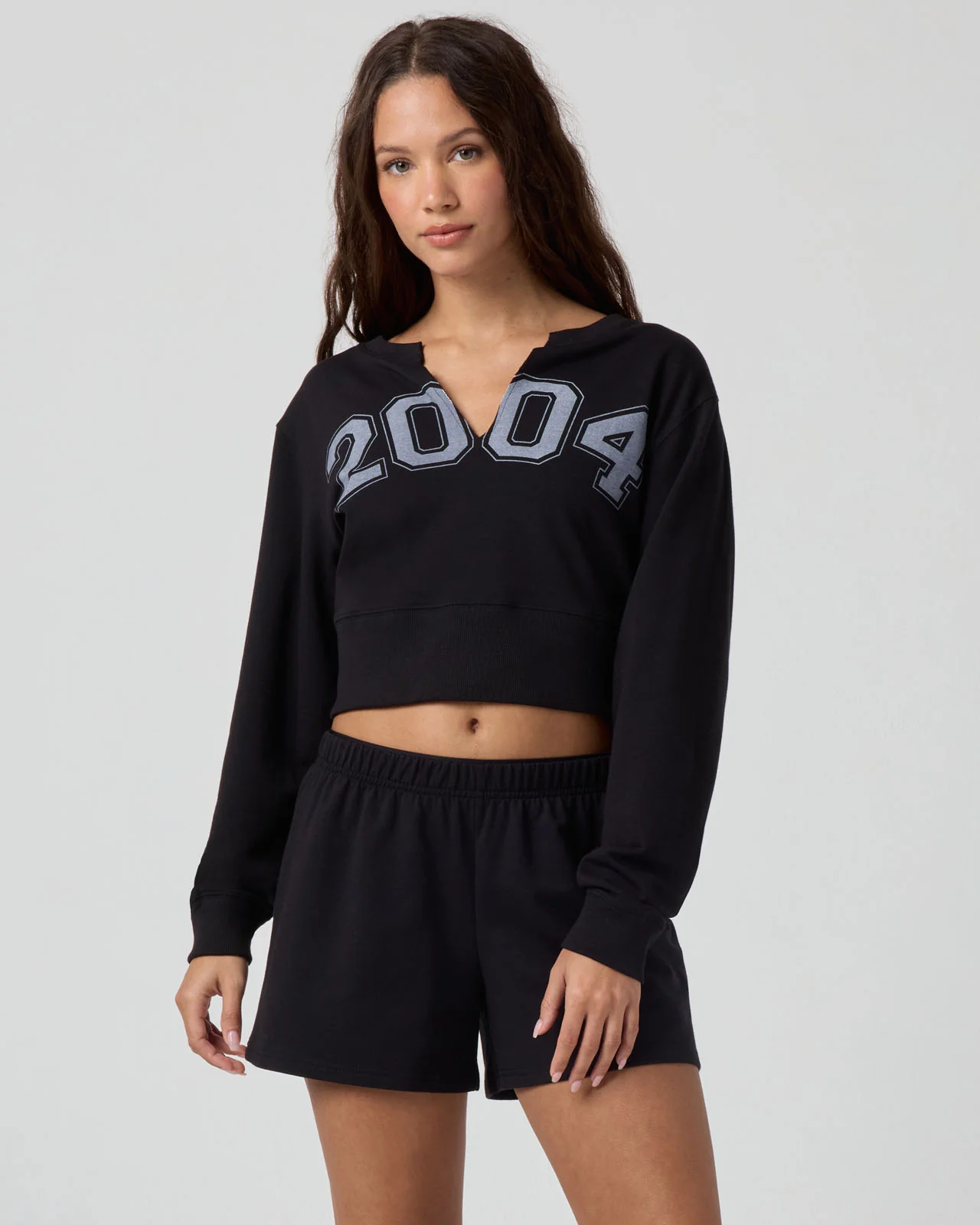 Sporty Terry 2004 Cropped Pullover - Image 3