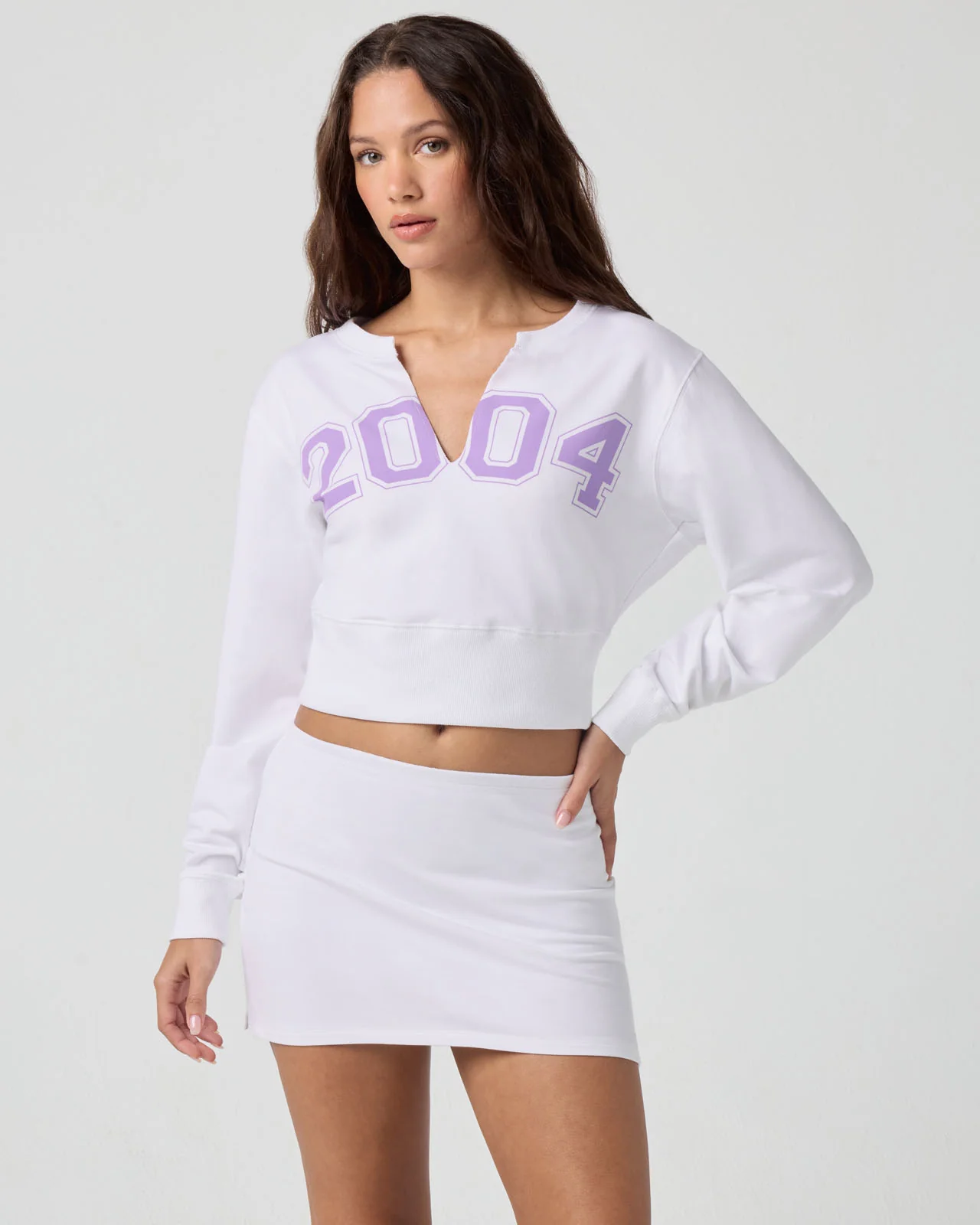 Sporty Terry 2004 Cropped Pullover - Image 5