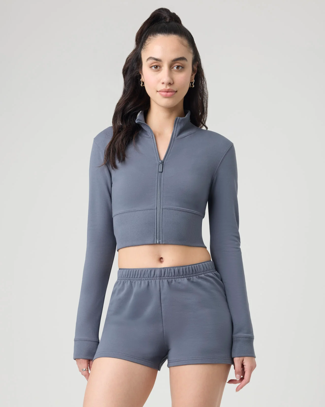 Sporty Terry Track Jacket - Image 43