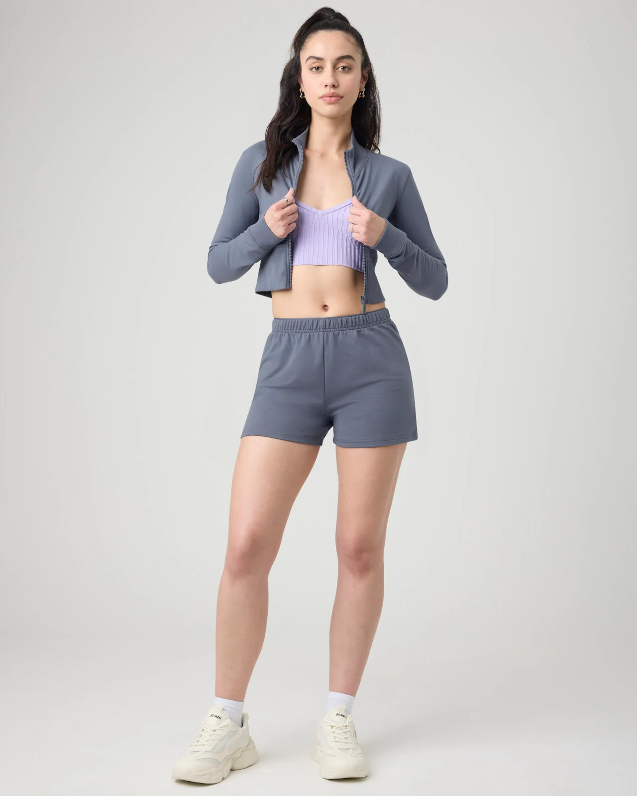 Sporty Terry Track Jacket - Image 44