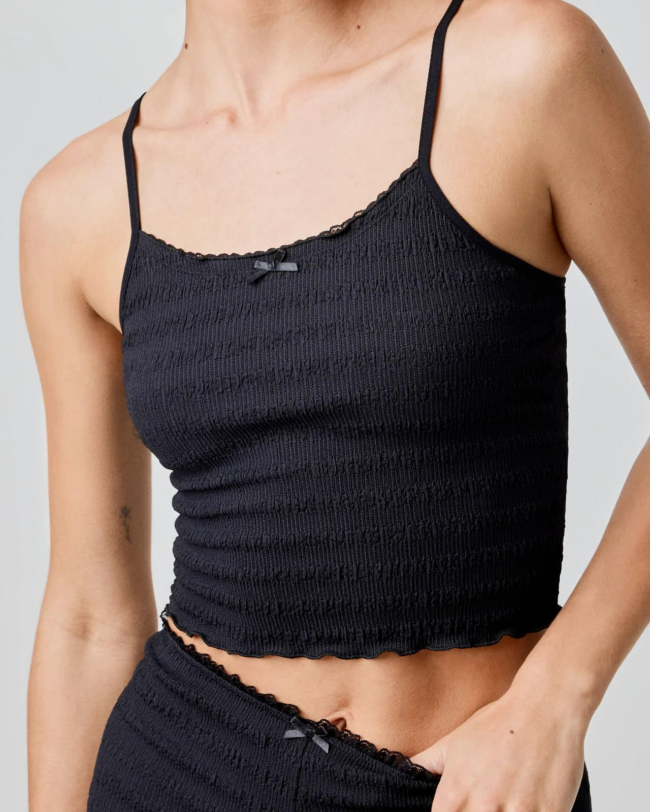 Stretch Seersucker Cami - Image 3