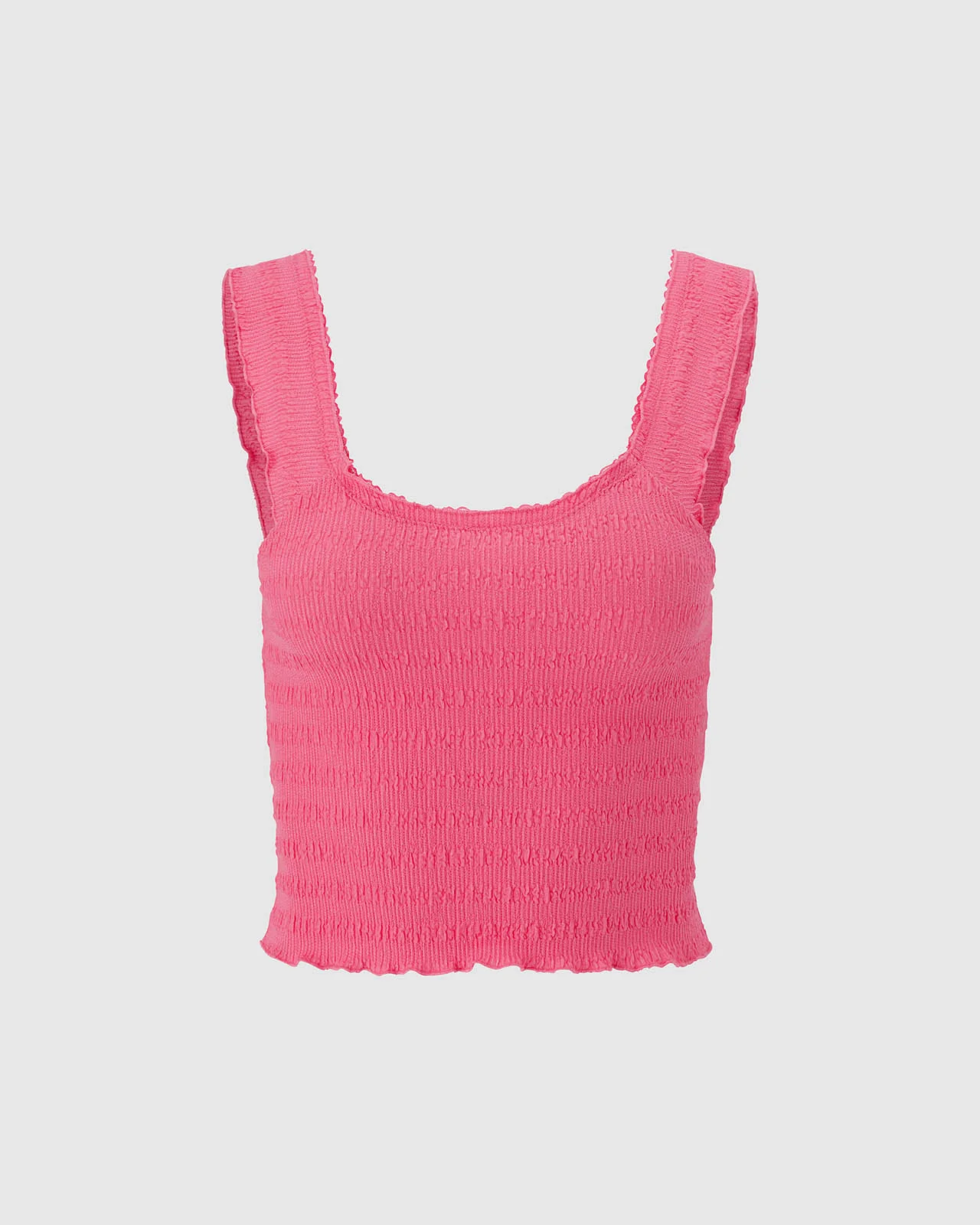 Stretch Seersucker Crop Top - Image 16