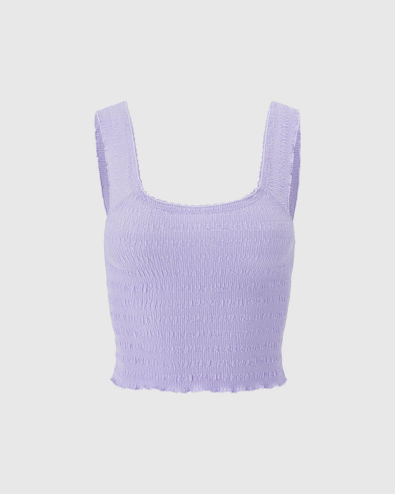 Stretch Seersucker Crop Top - Image 24