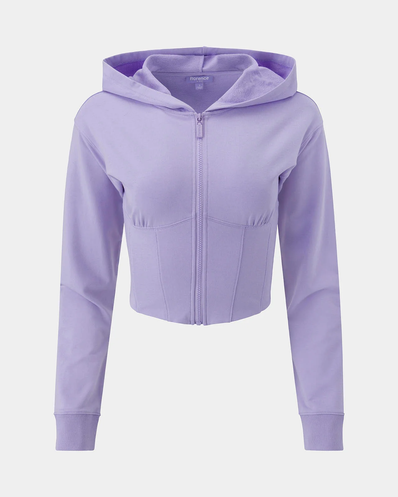 Sporty Terry Corset Hoodie - Image 10