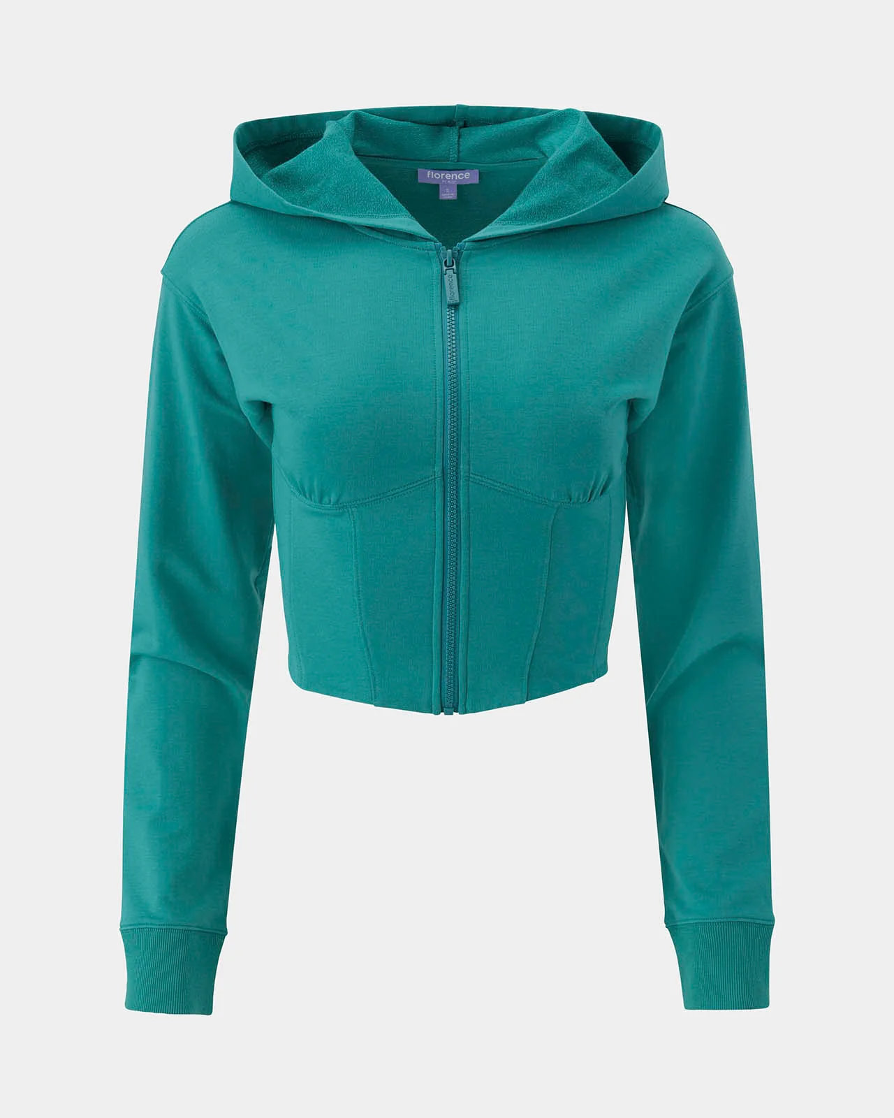 Sporty Terry Corset Hoodie - Image 6