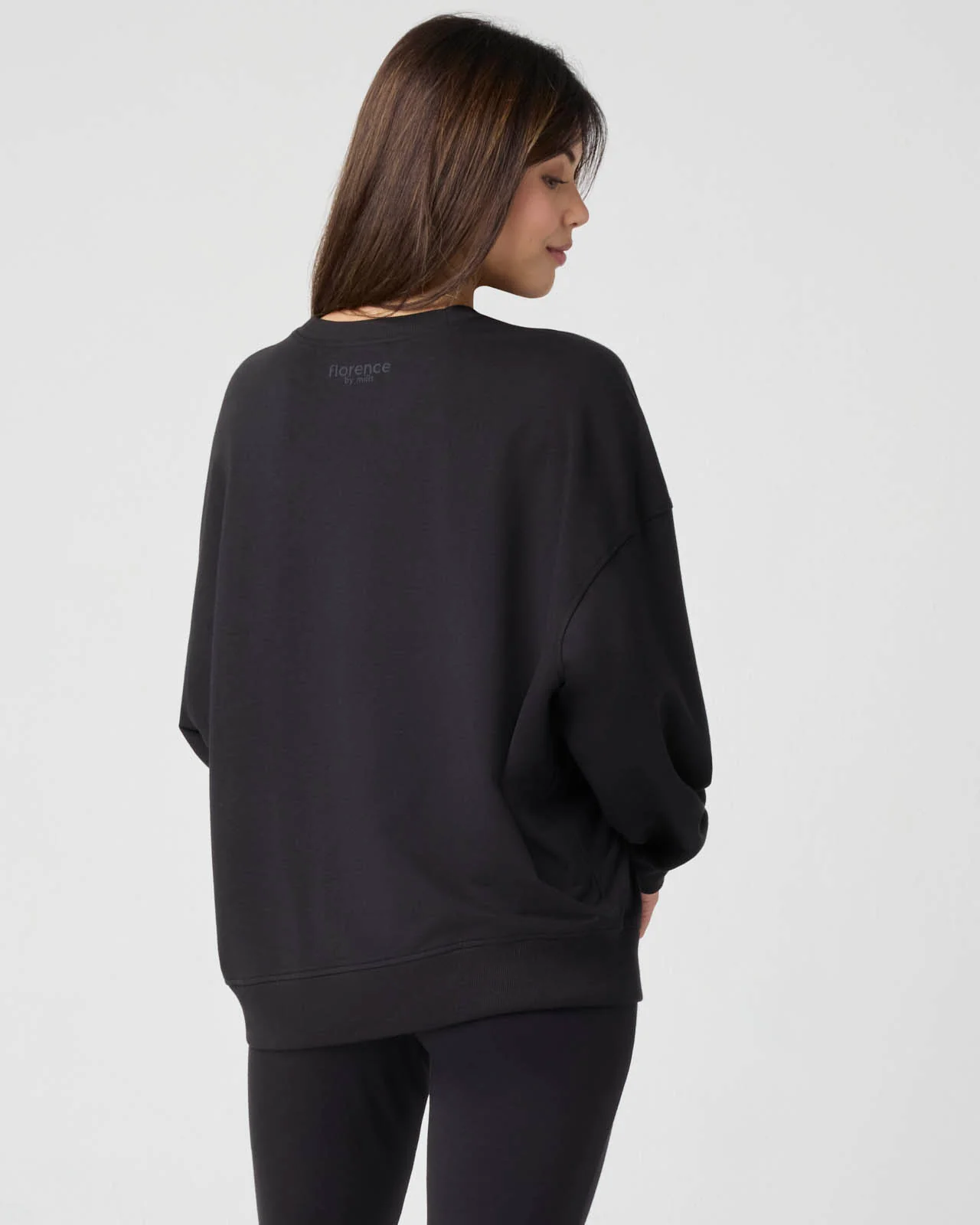 Sporty Terry Oversized Sweatshirt - Image 3
