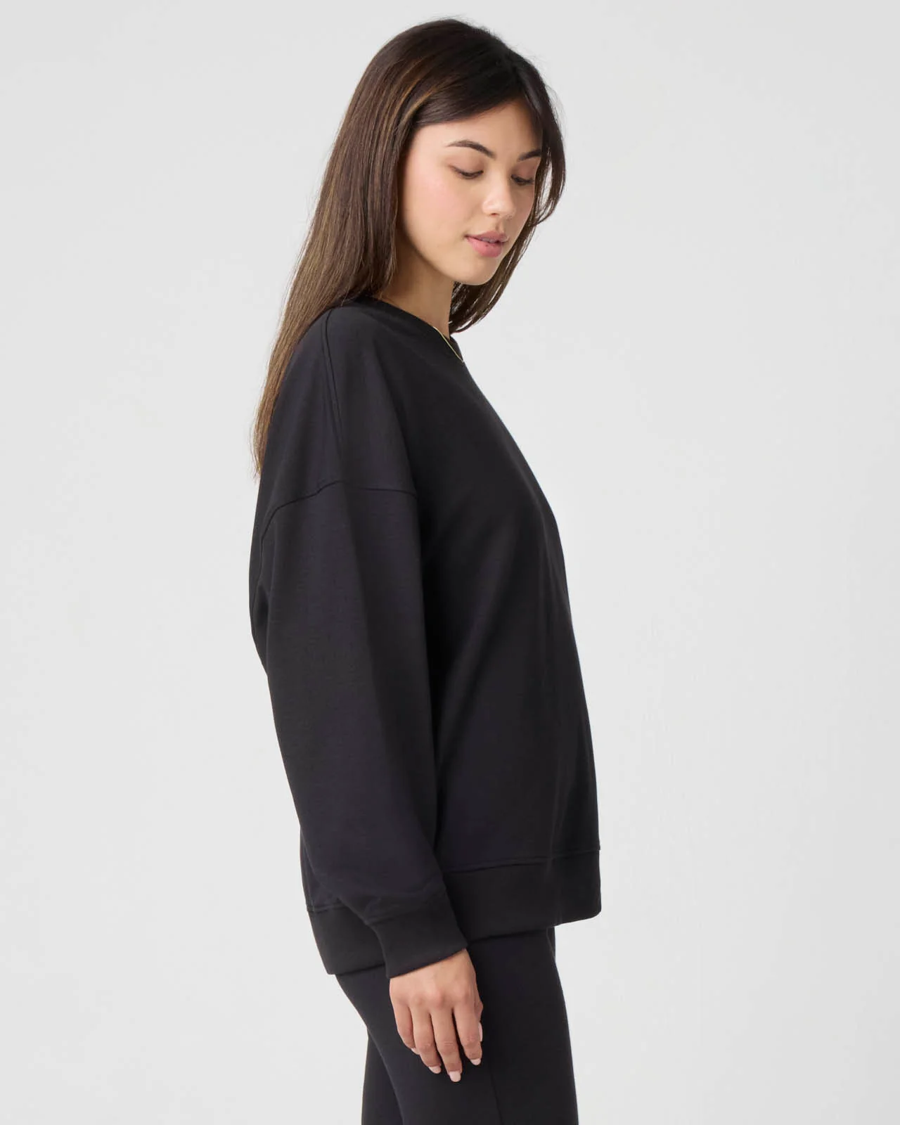 Sporty Terry Oversized Sweatshirt - Image 4