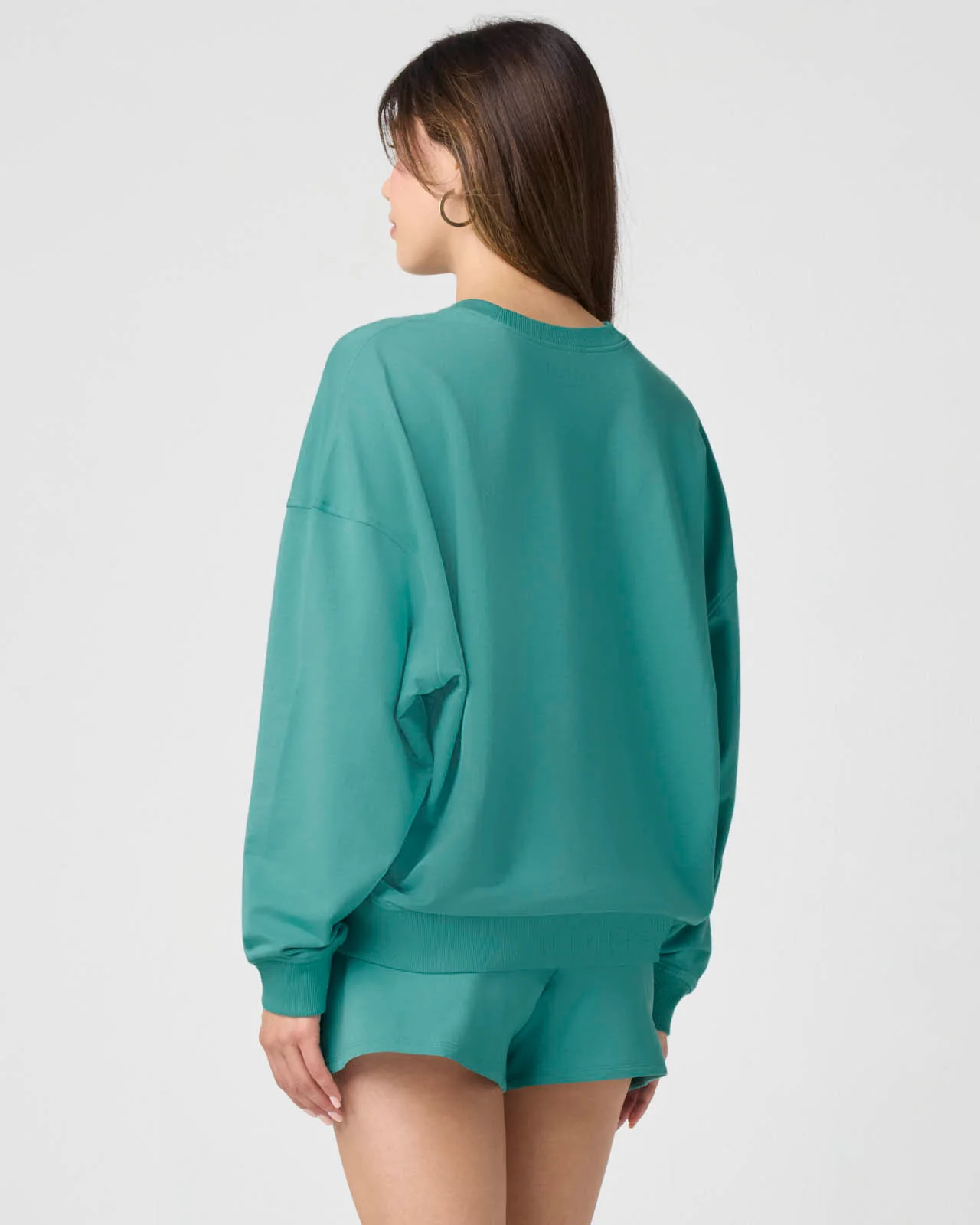 Sporty Terry Oversized Sweatshirt - Image 7