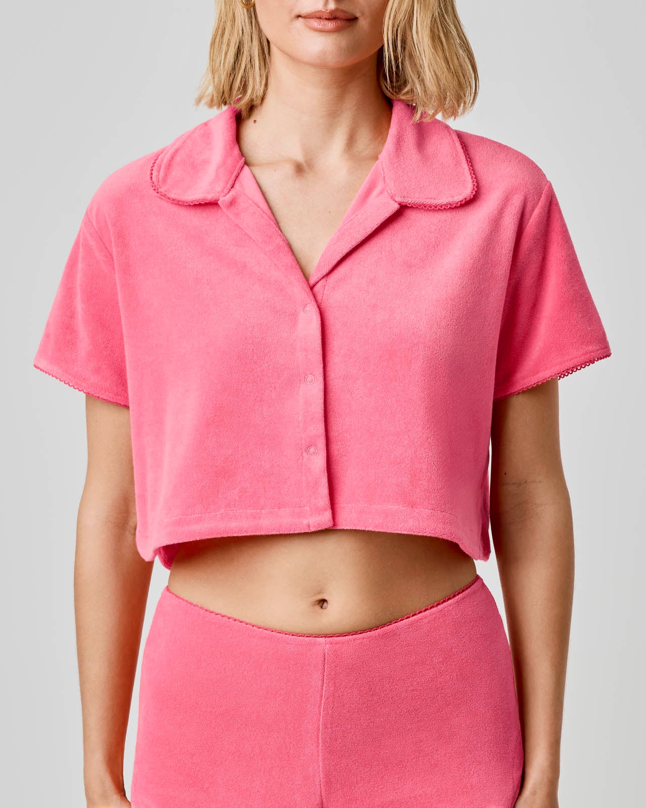 Terry Towel Button Up - Image 26