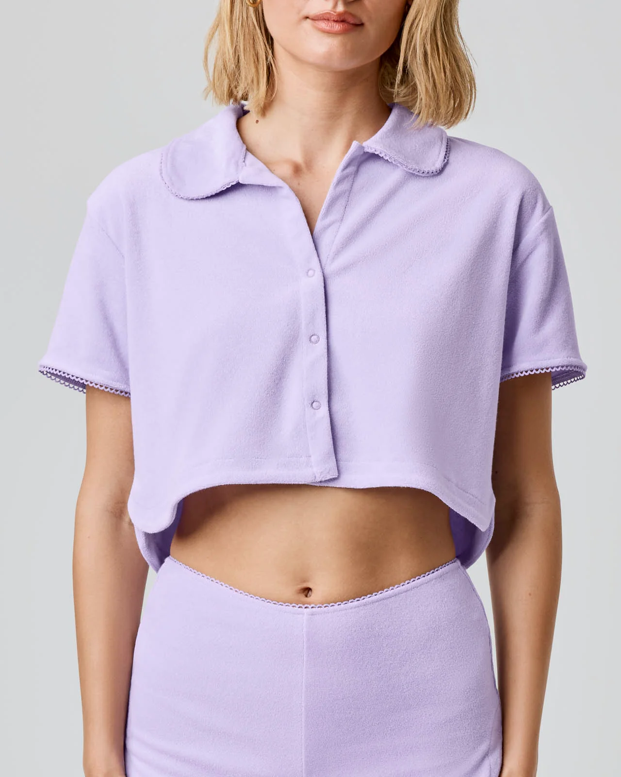 Terry Towel Button Up - Image 36
