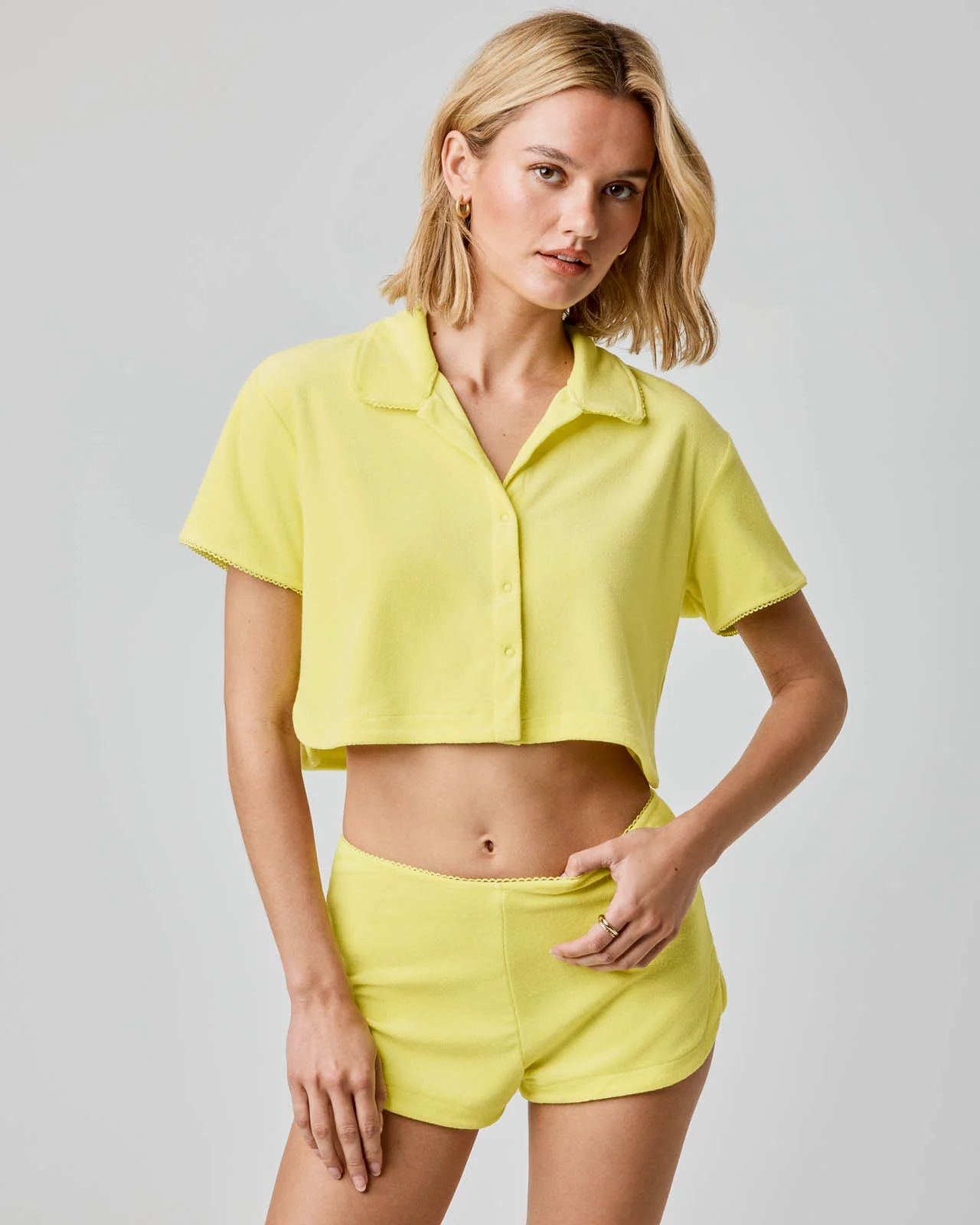 Terry Towel Button Up - Image 49