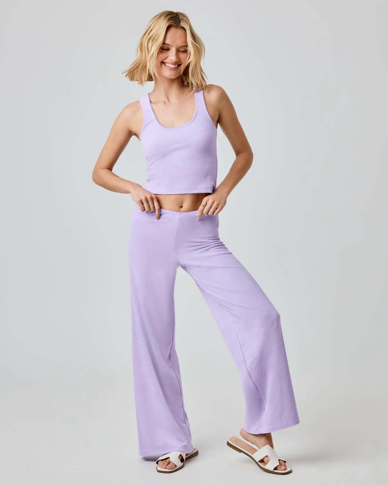 Terry Towel Wide Leg Pant - Image 18