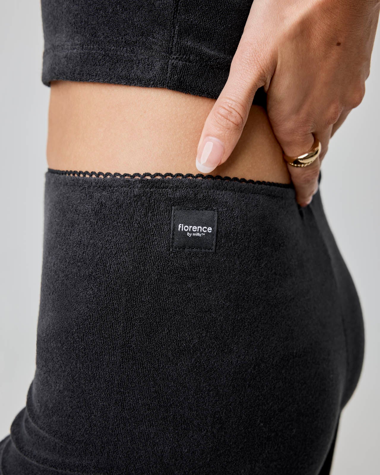 Terry Towel Wide Leg Pant - Image 3