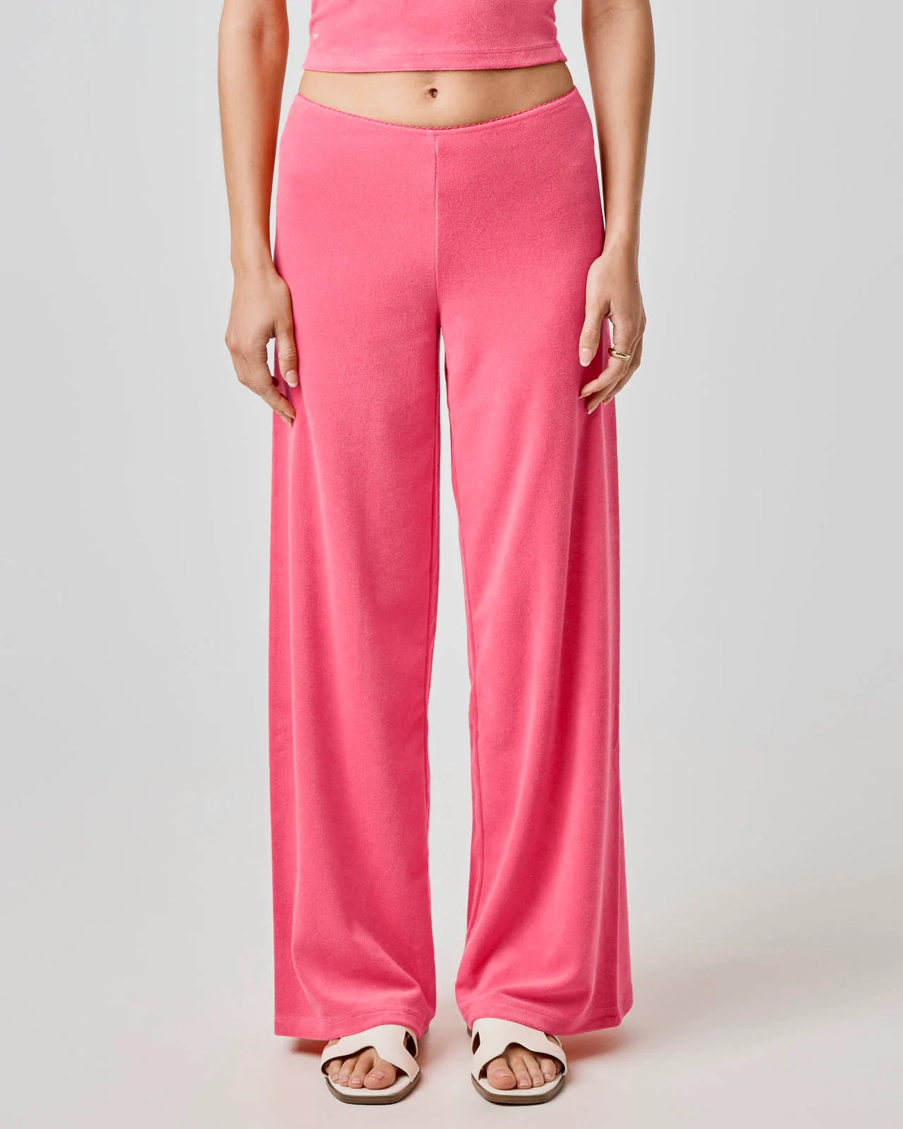 Terry Towel Wide Leg Pant - Image 7