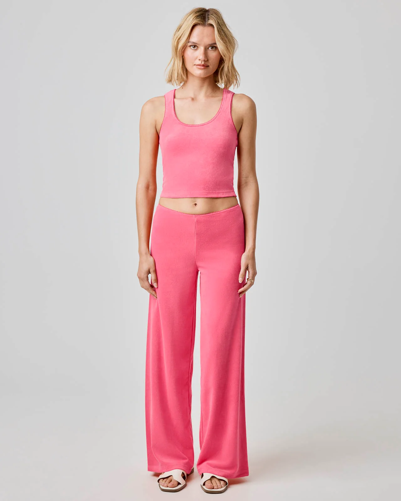 Terry Towel Wide Leg Pant - Image 9