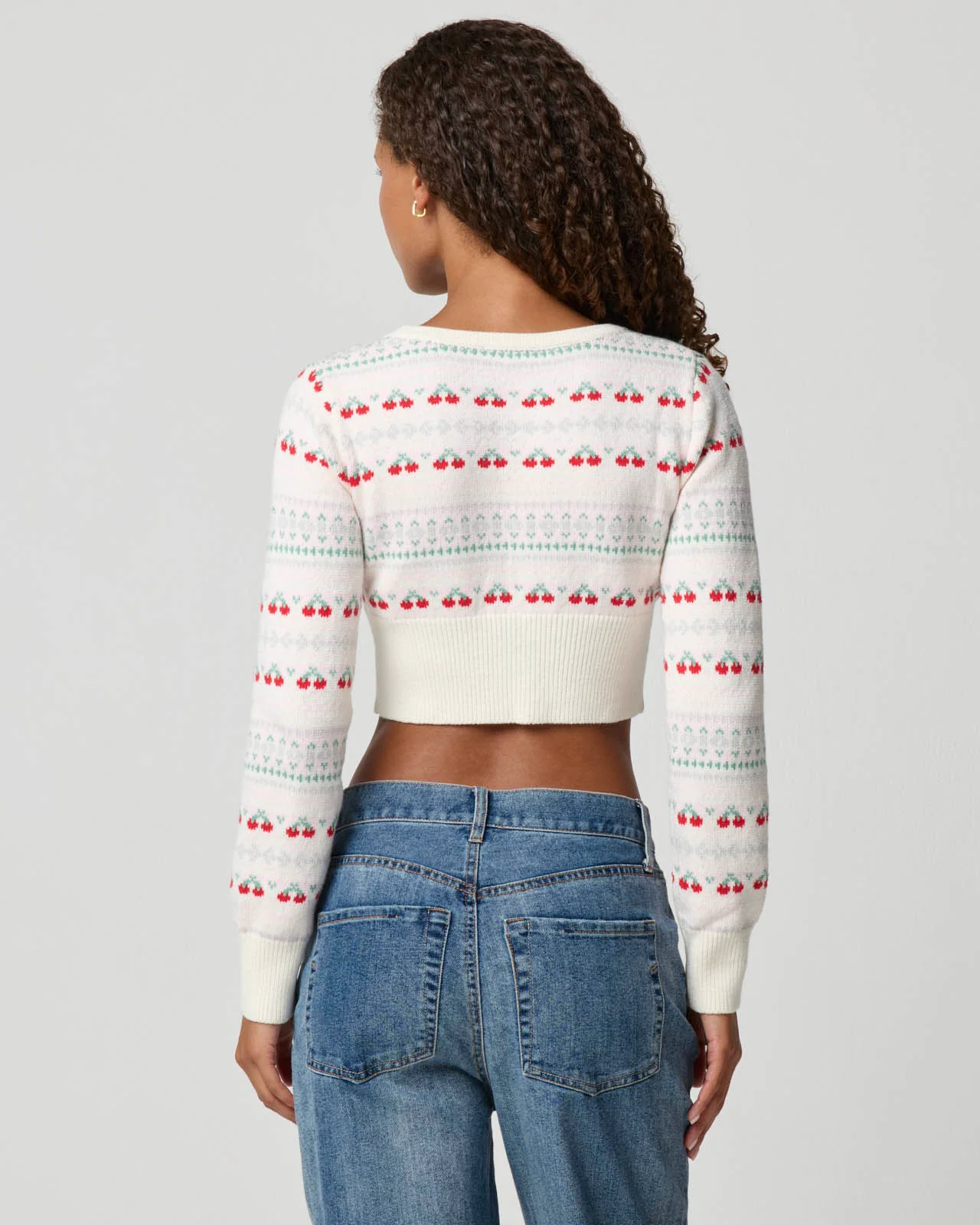 Tie Front Cropped Cardi - Image 3