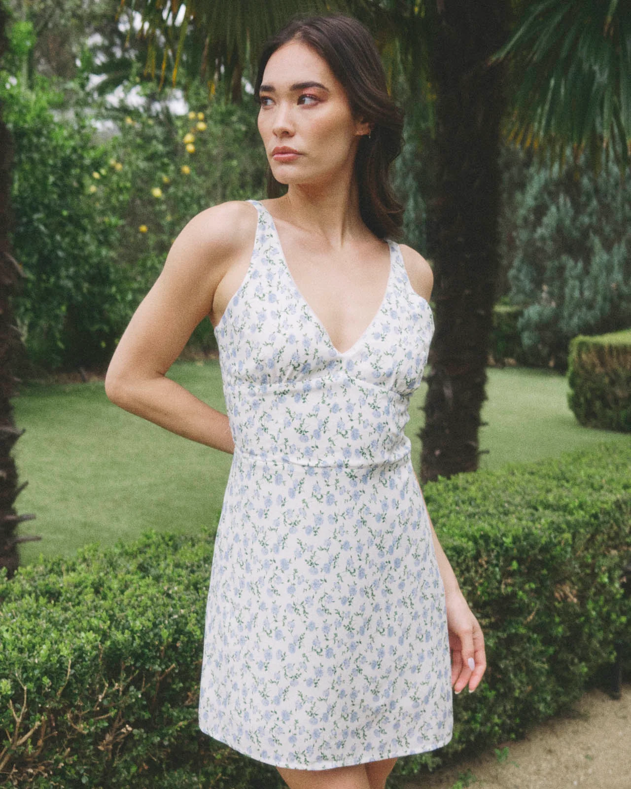V-Neck Mini Dress - Image 13