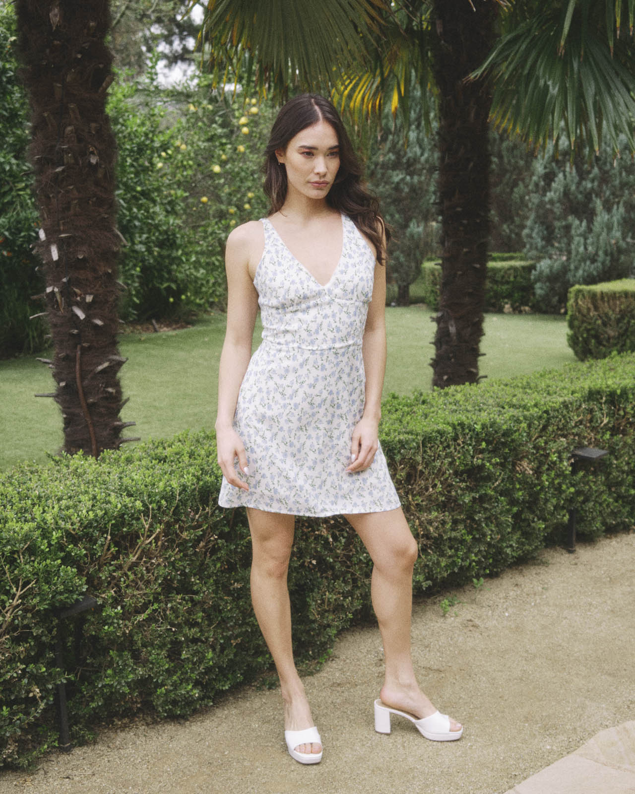 V-Neck Mini Dress - Image 14