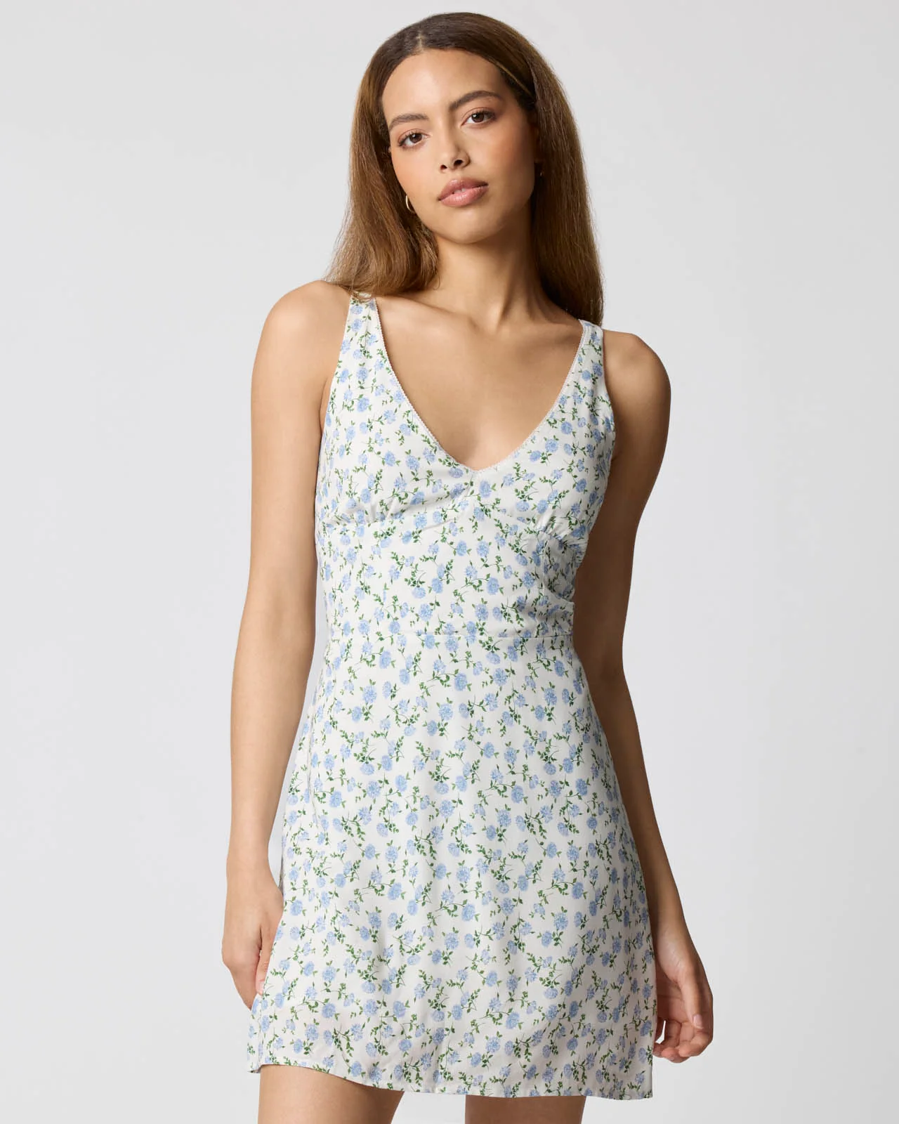 V-Neck Mini Dress - Image 15