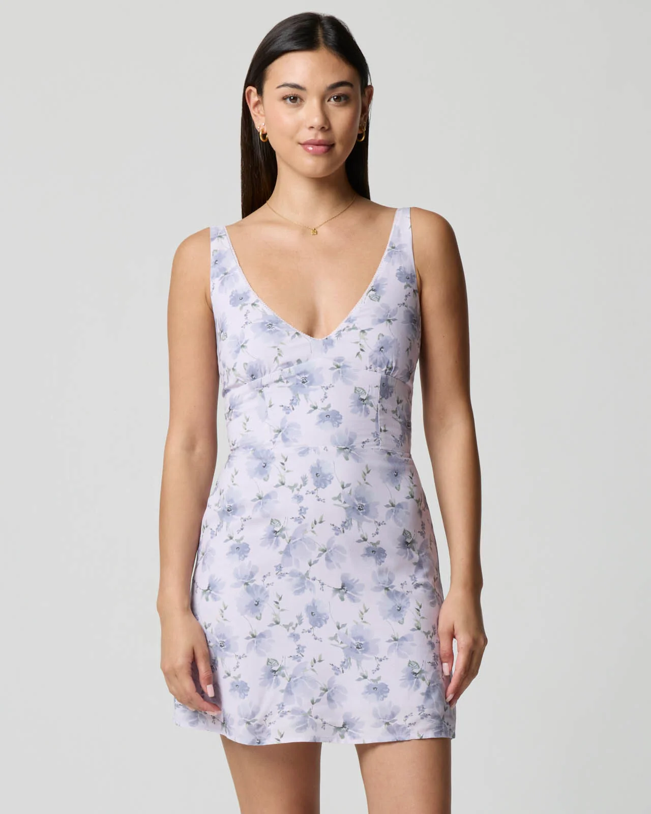 V-Neck Mini Dress - Image 5