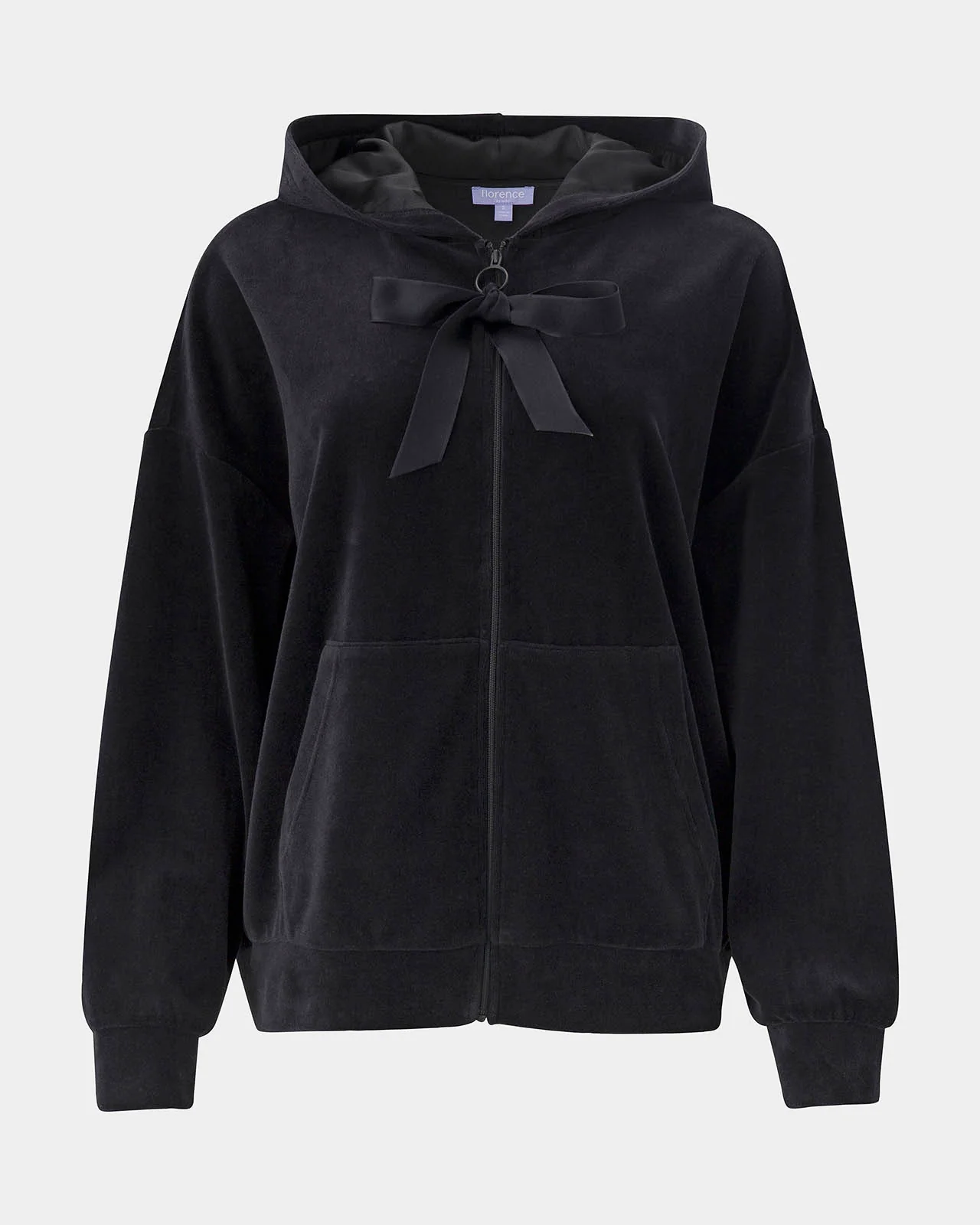 Velour Bow Hoodie - Image 14