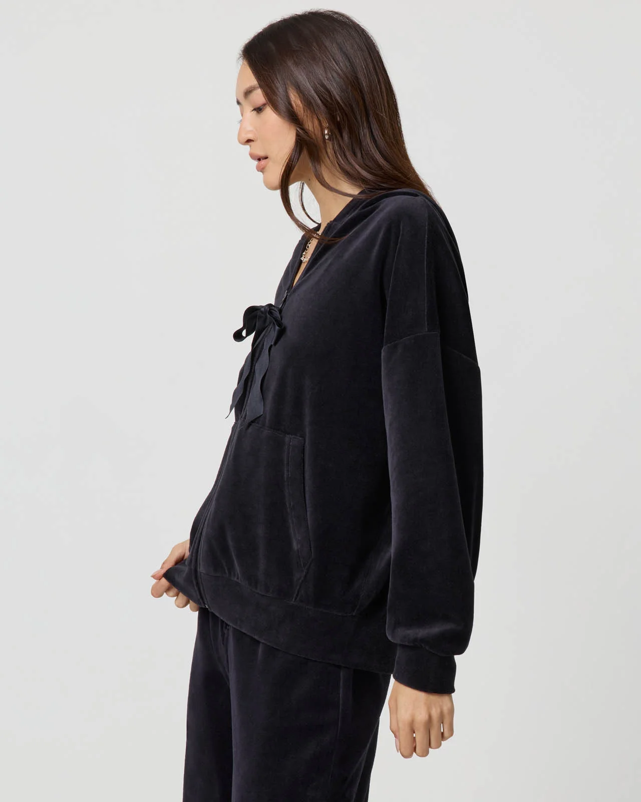 Velour Bow Hoodie - Image 21