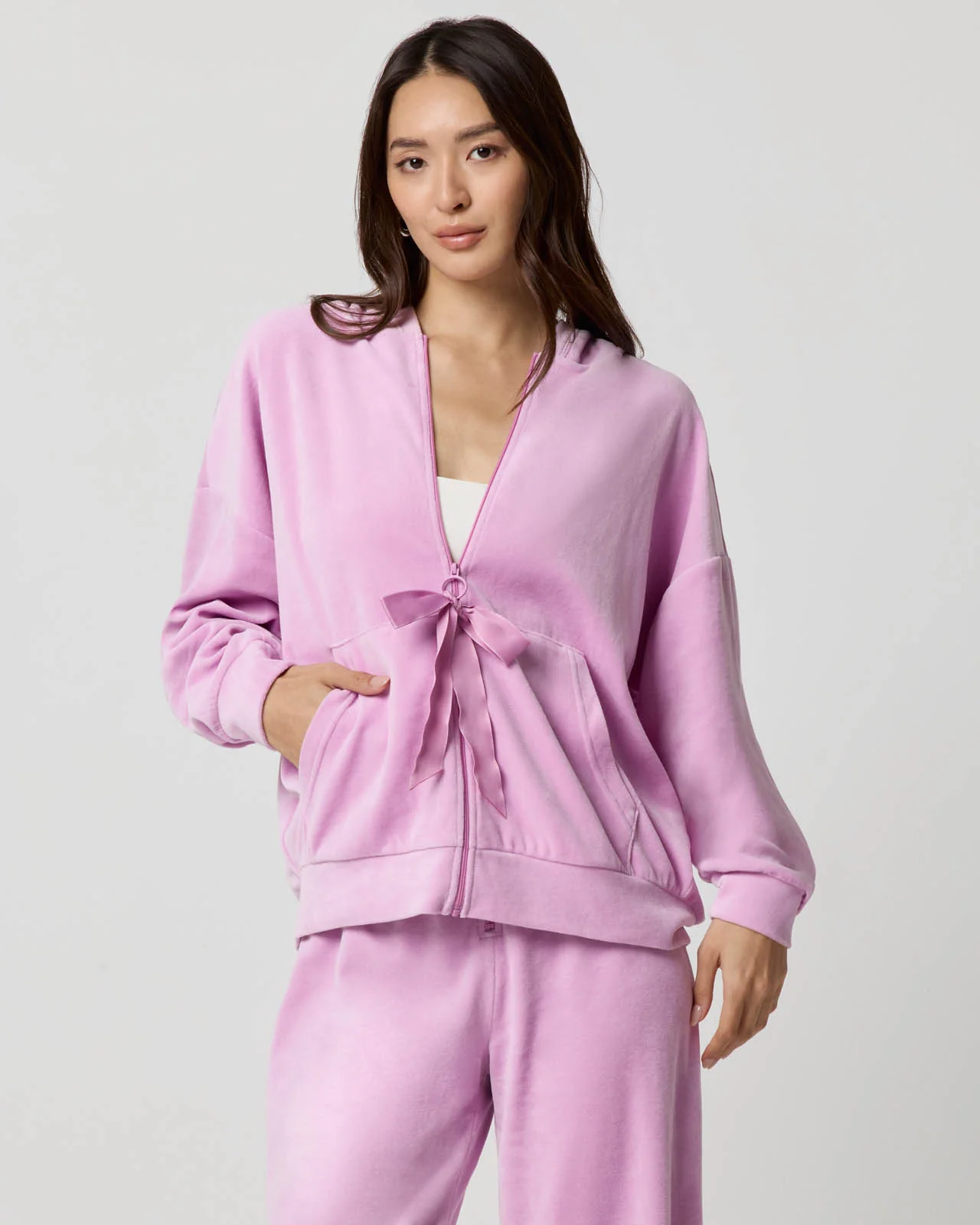 Velour Bow Hoodie - Image 27