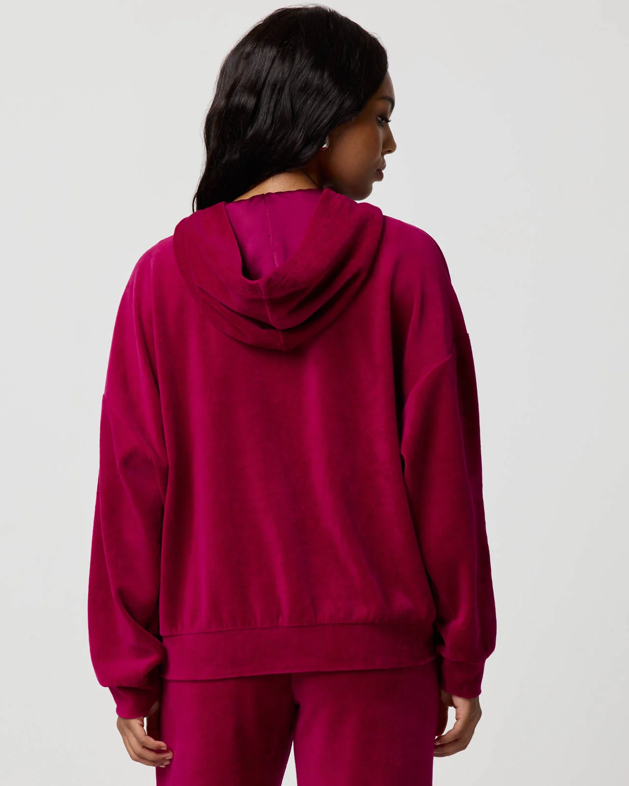 Velour Bow Hoodie - Image 5