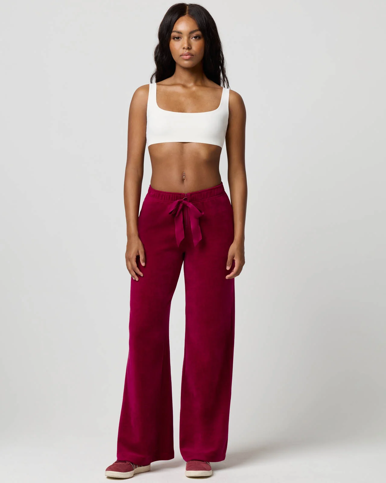 Velour Wide Leg Pant - Image 10