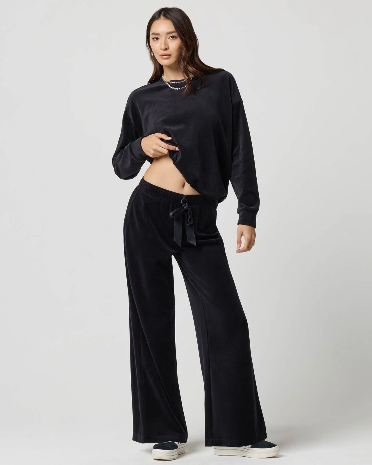 Velour Wide Leg Pant - Image 20