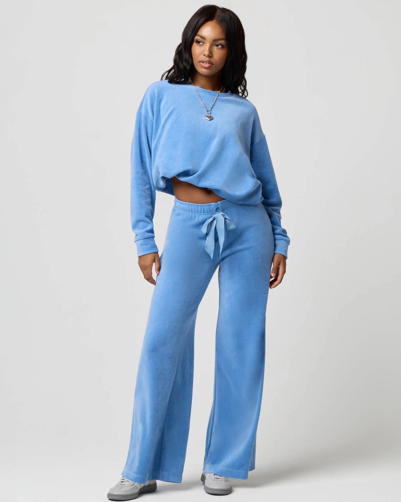 Velour Wide Leg Pant - Image 37