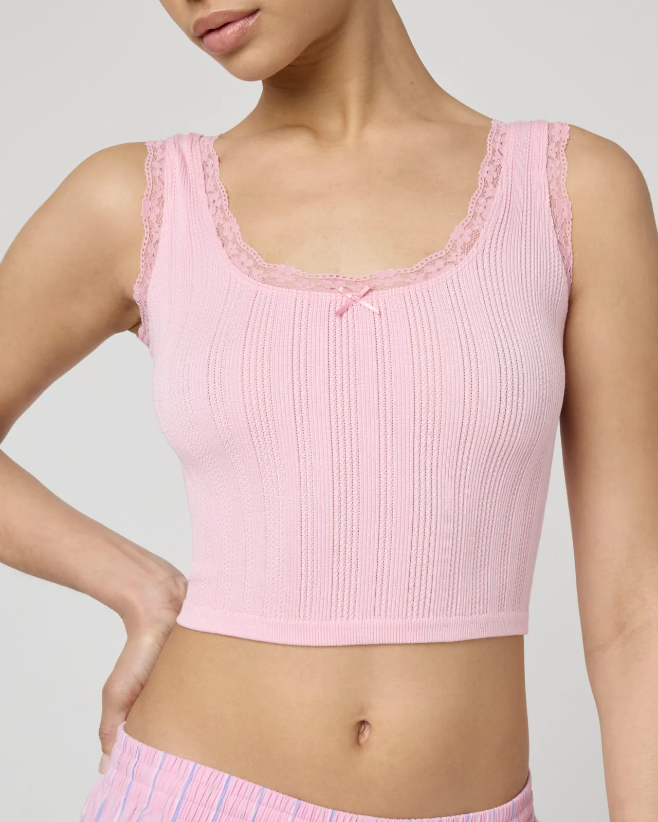 Villa Pointelle Tank & Shortie Set - Image 7