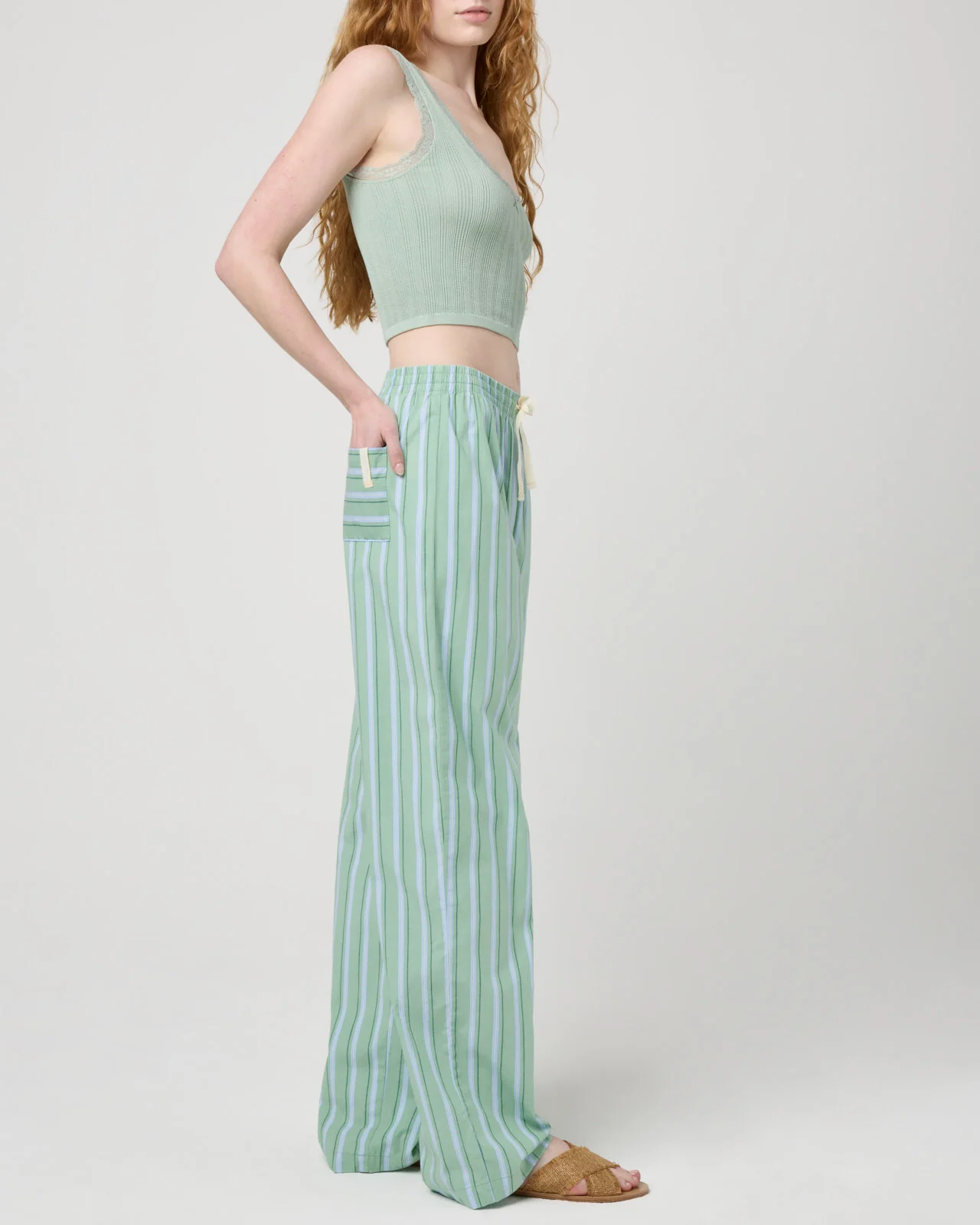 Villa Poplin Stripe Pant - Image 4