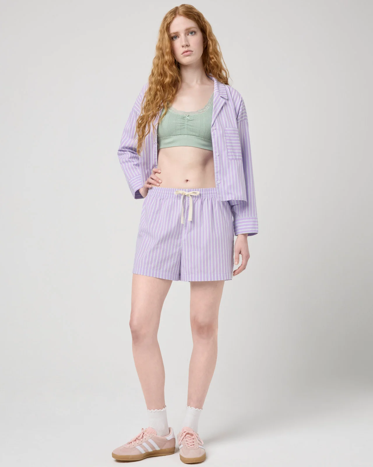 Villa Poplin Stripe Short - Image 12