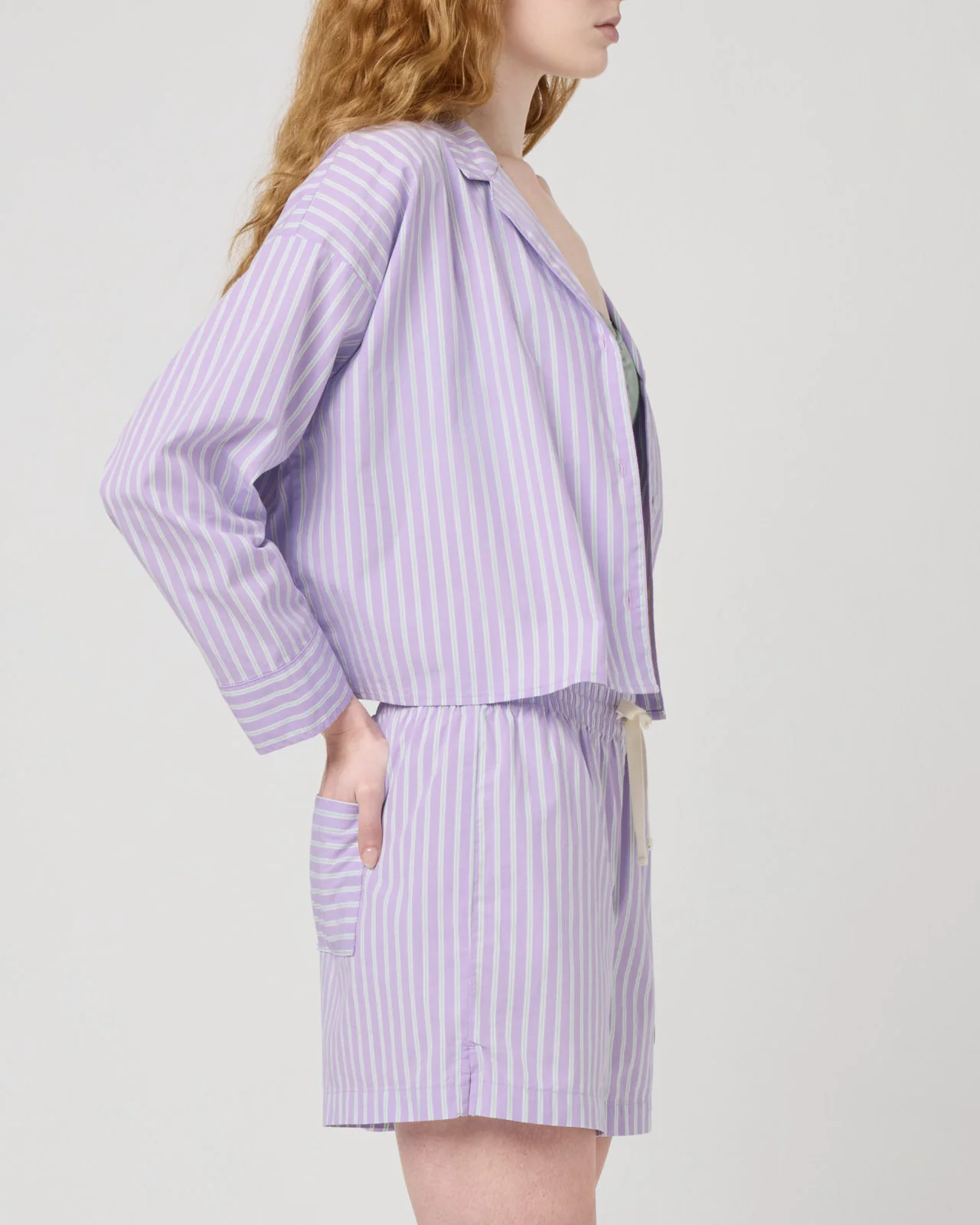 Villa Poplin Stripe Short - Image 13