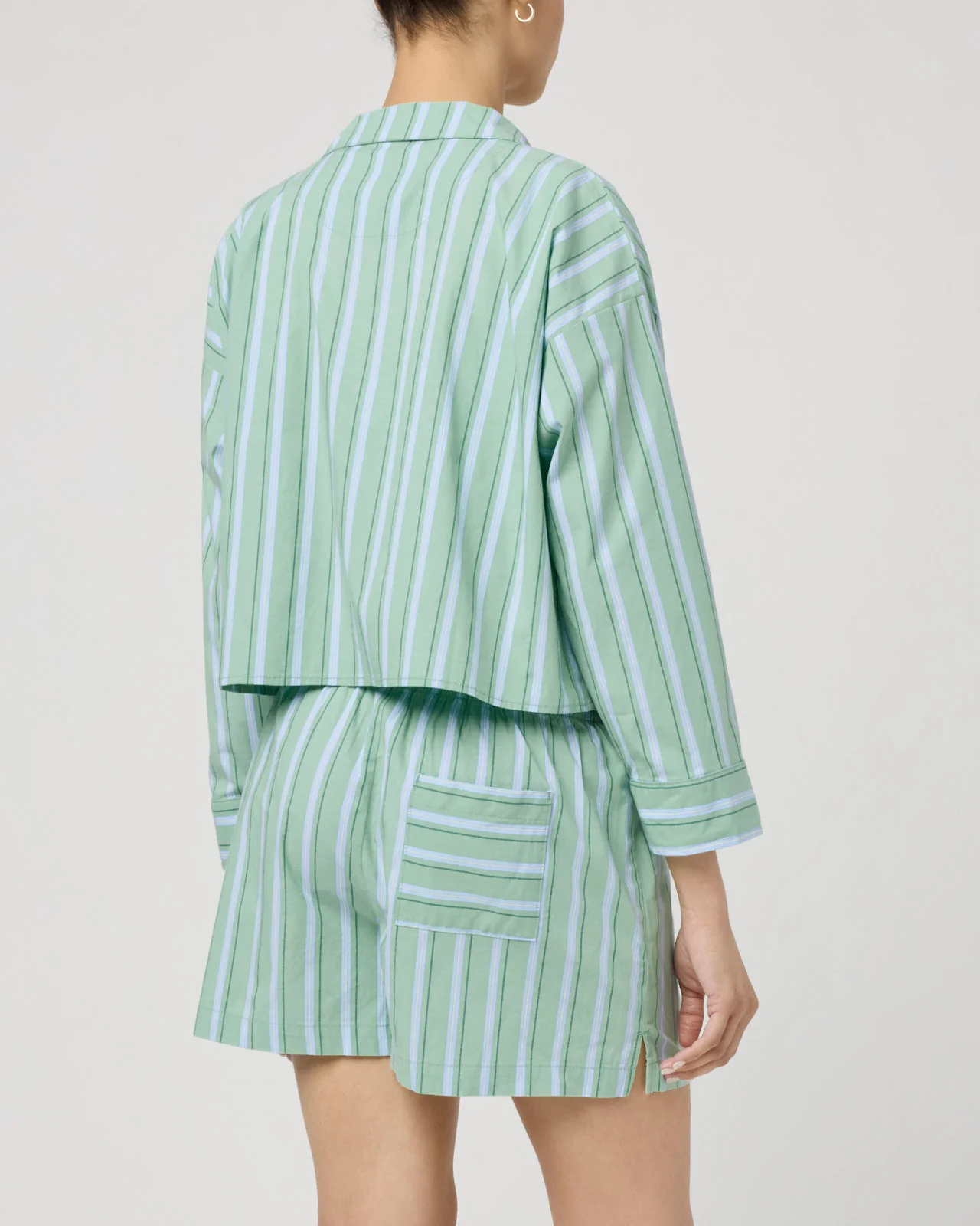 Villa Poplin Stripe Short - Image 8