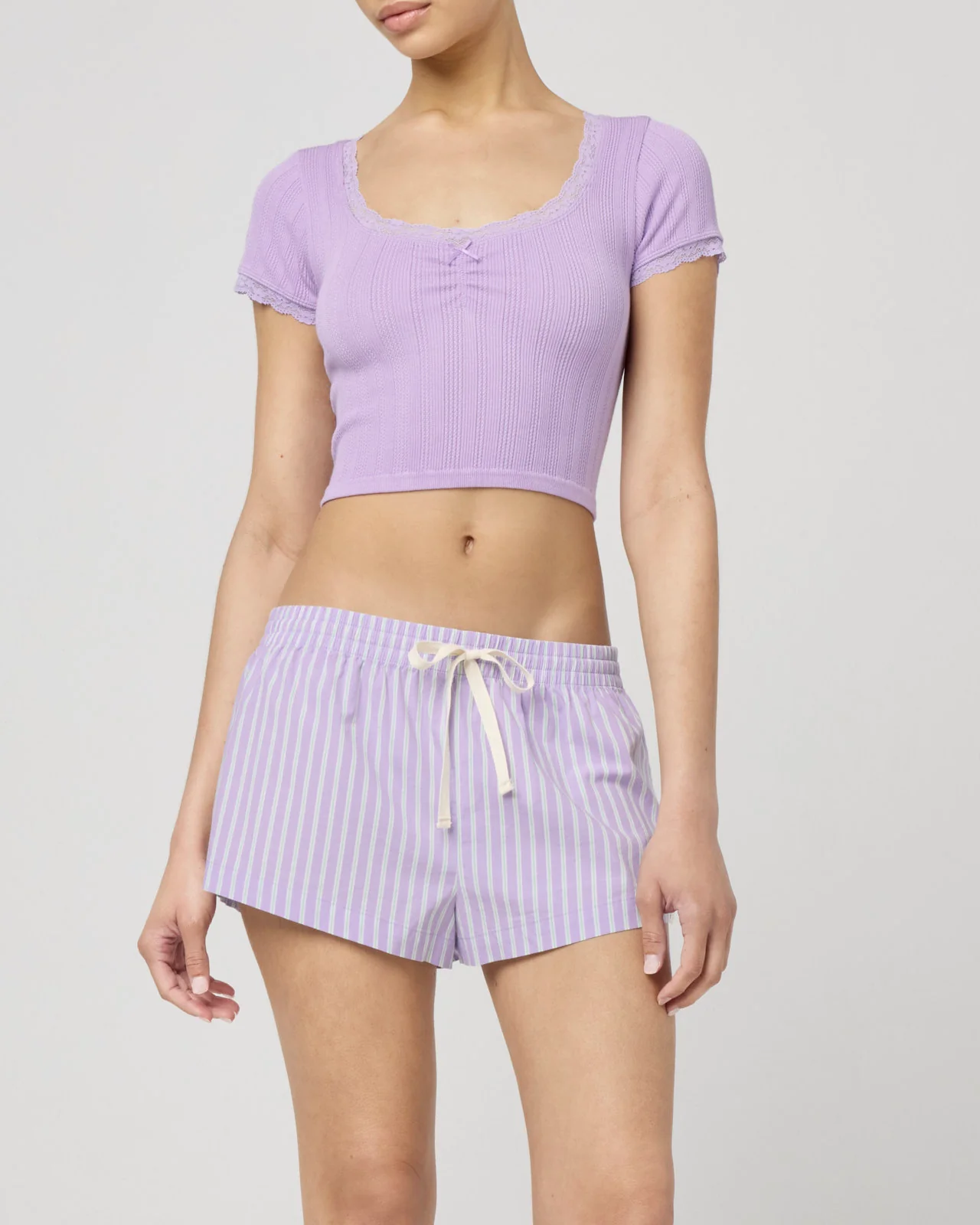 Villa Poplin Stripe Shortie - Image 12
