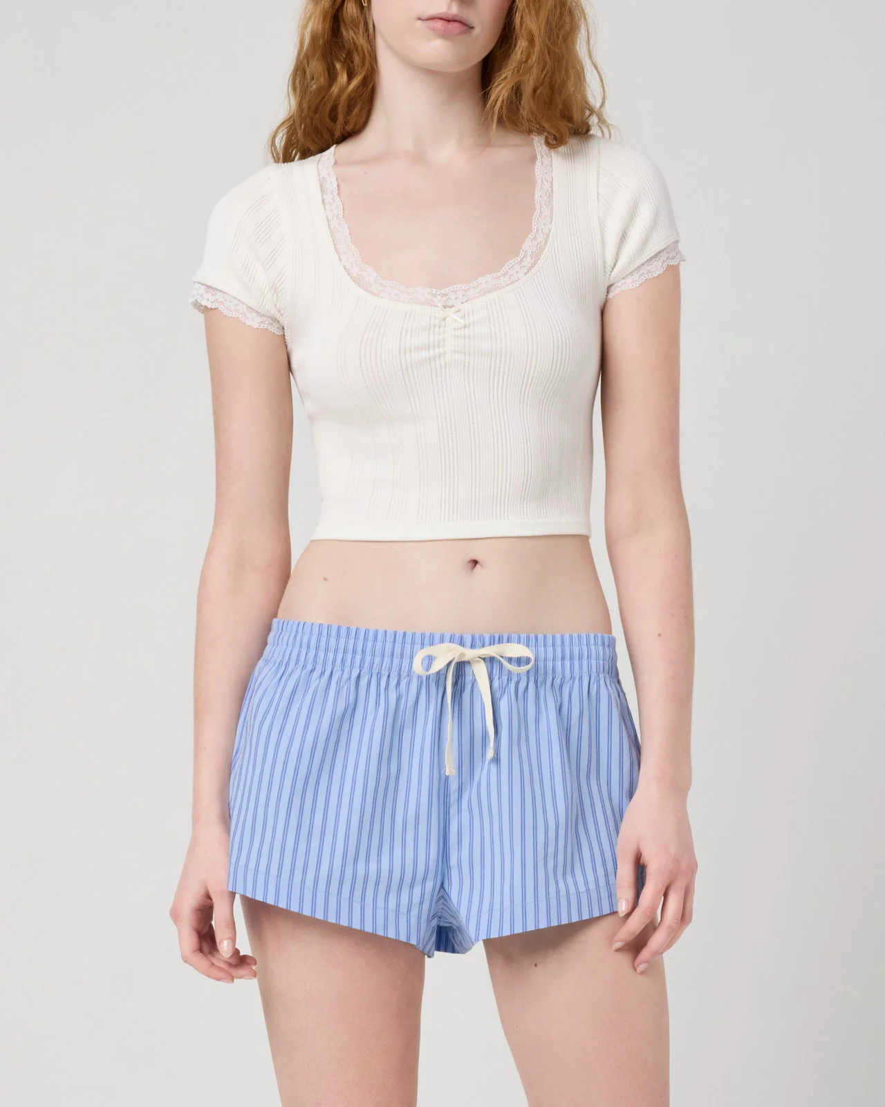 Villa Poplin Stripe Shortie - Image 26