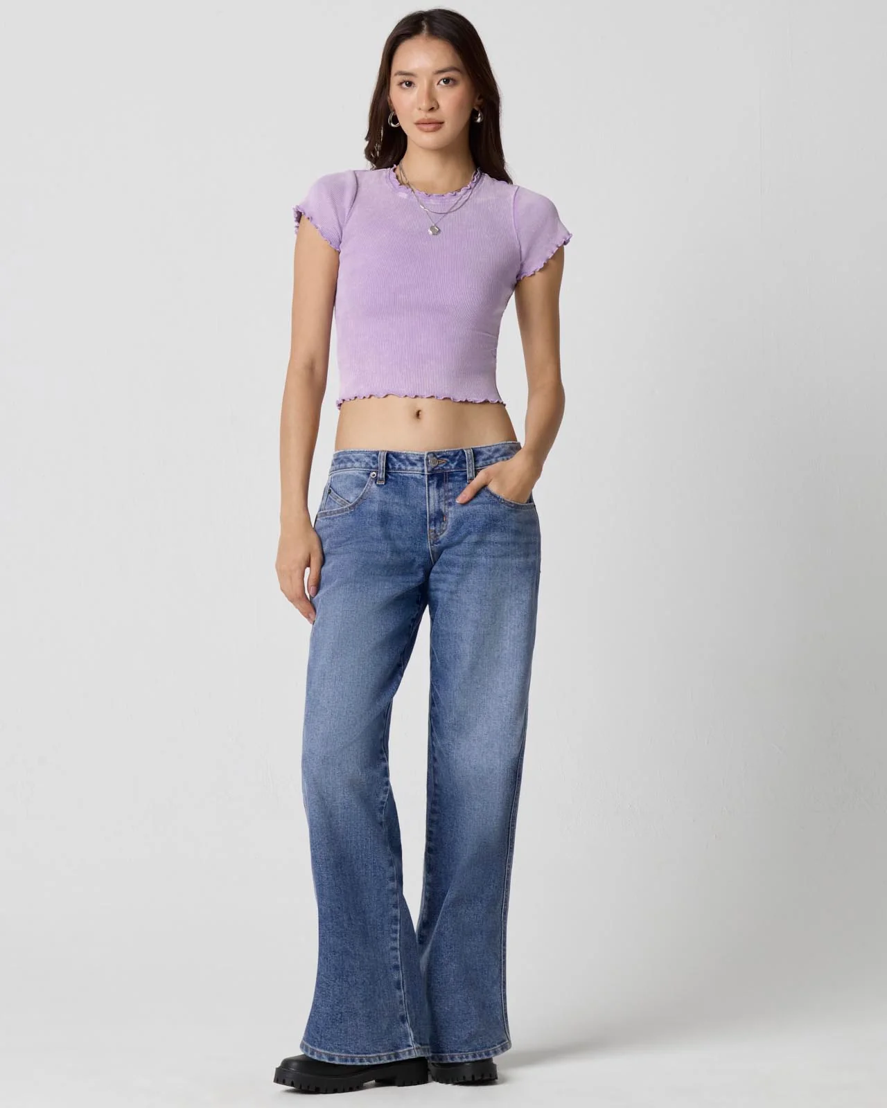 Washed Rib Crop Tee - Image 16
