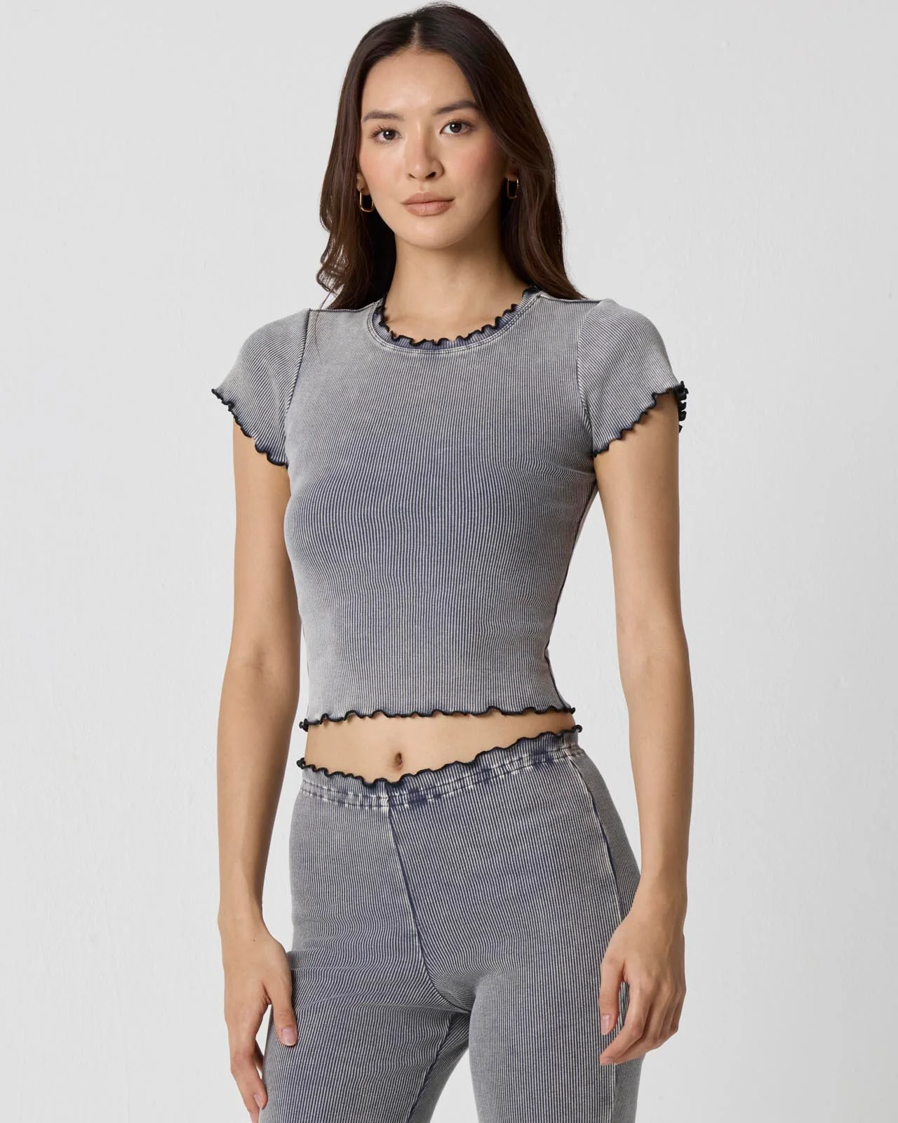 Washed Rib Crop Tee - Image 19