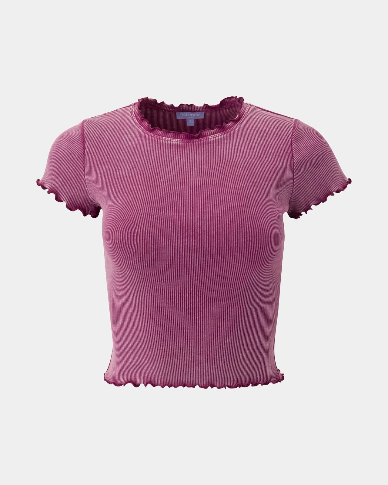 Washed Rib Crop Tee - Image 2