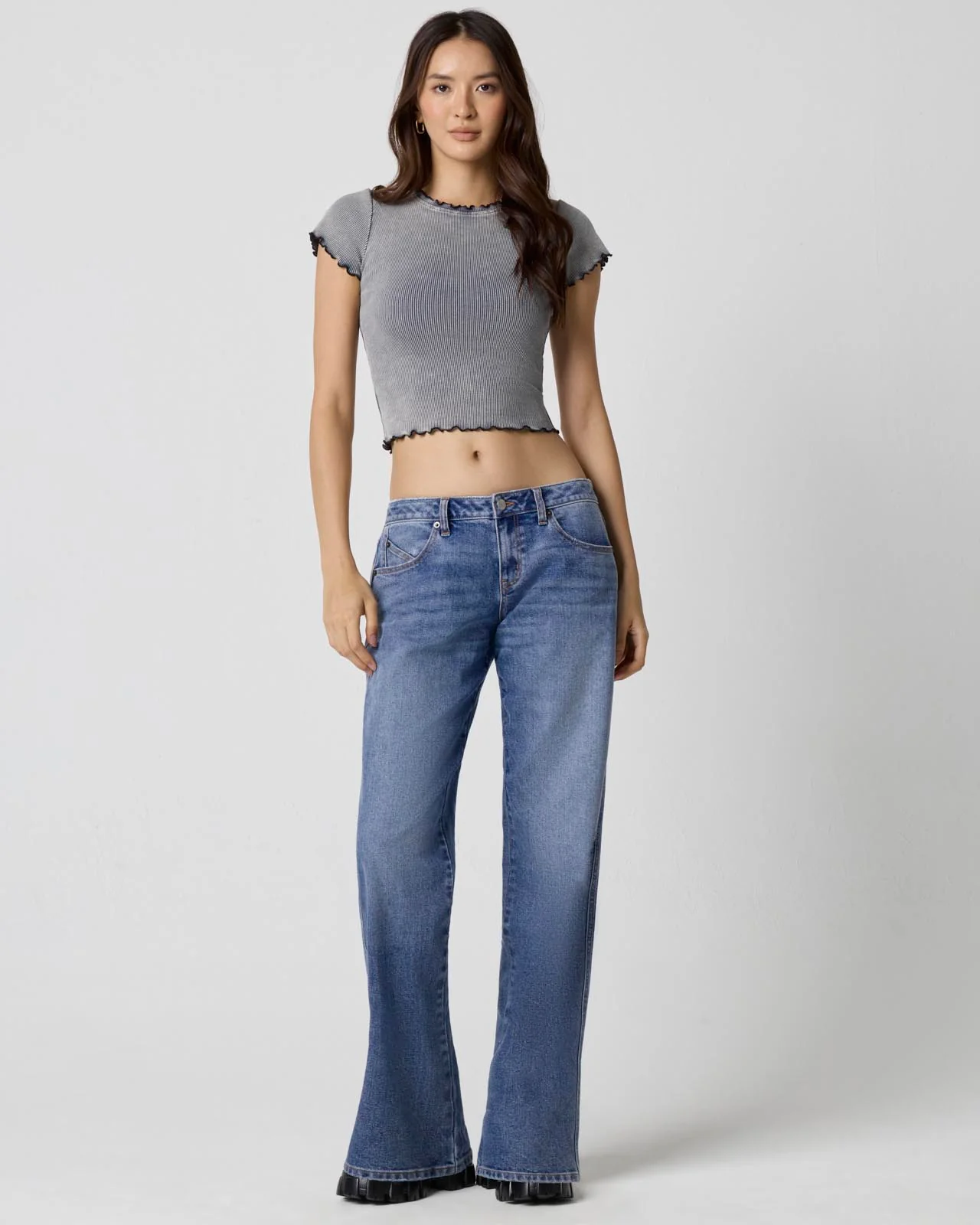 Washed Rib Crop Tee - Image 23