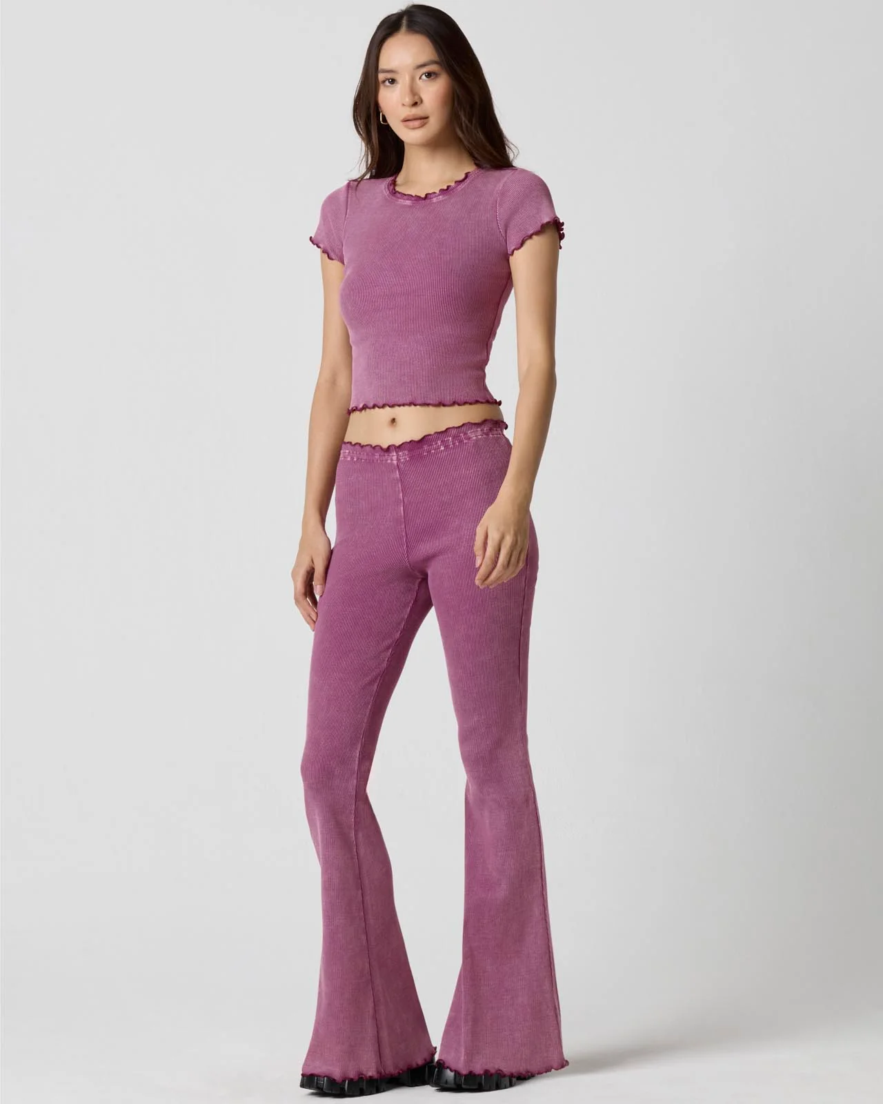 Washed Rib Crop Tee - Image 7