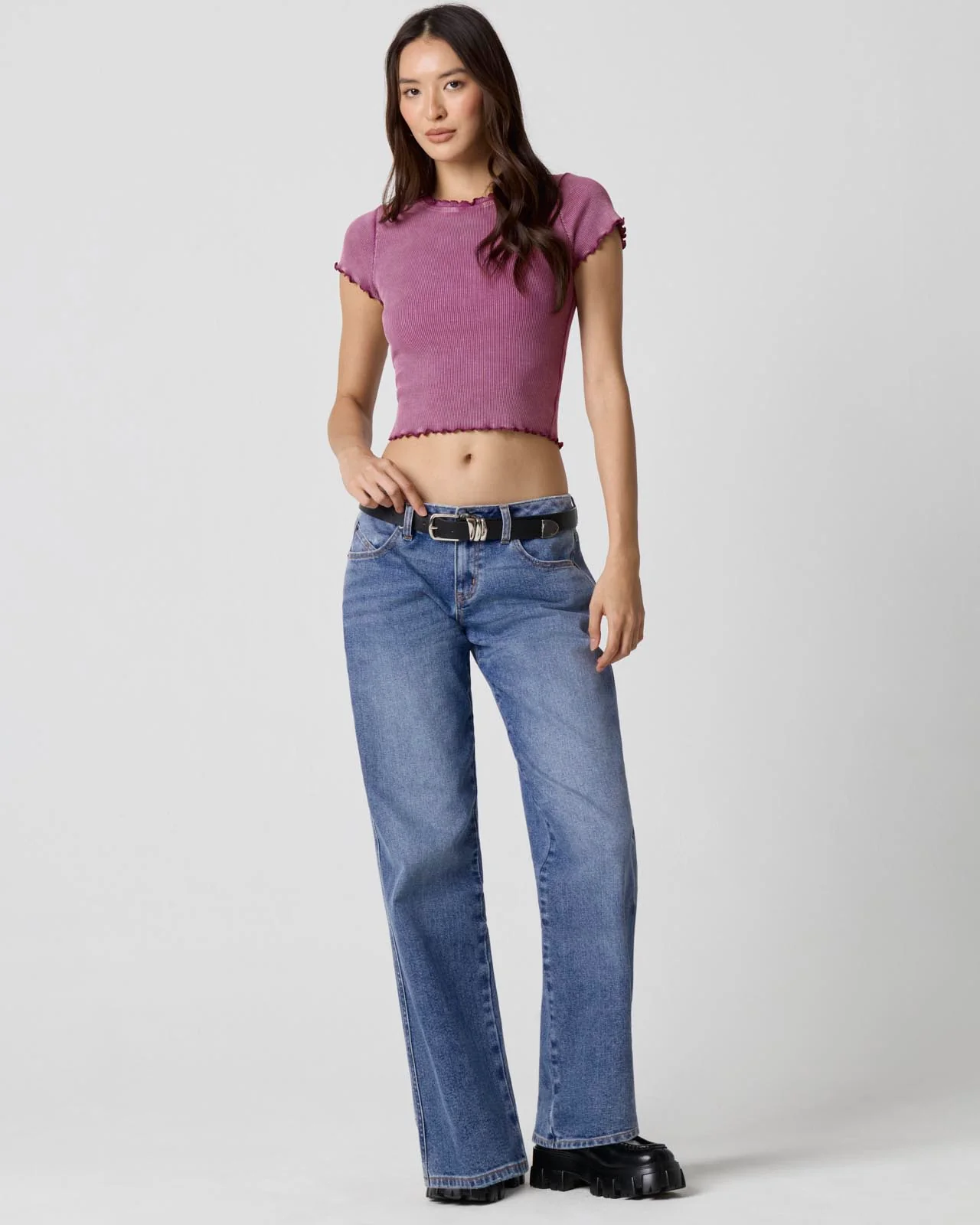 Washed Rib Crop Tee - Image 8